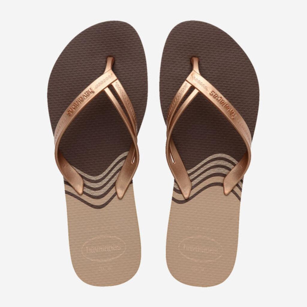 HAVAIANAS ELEGANCE PRINTDARK BROWN