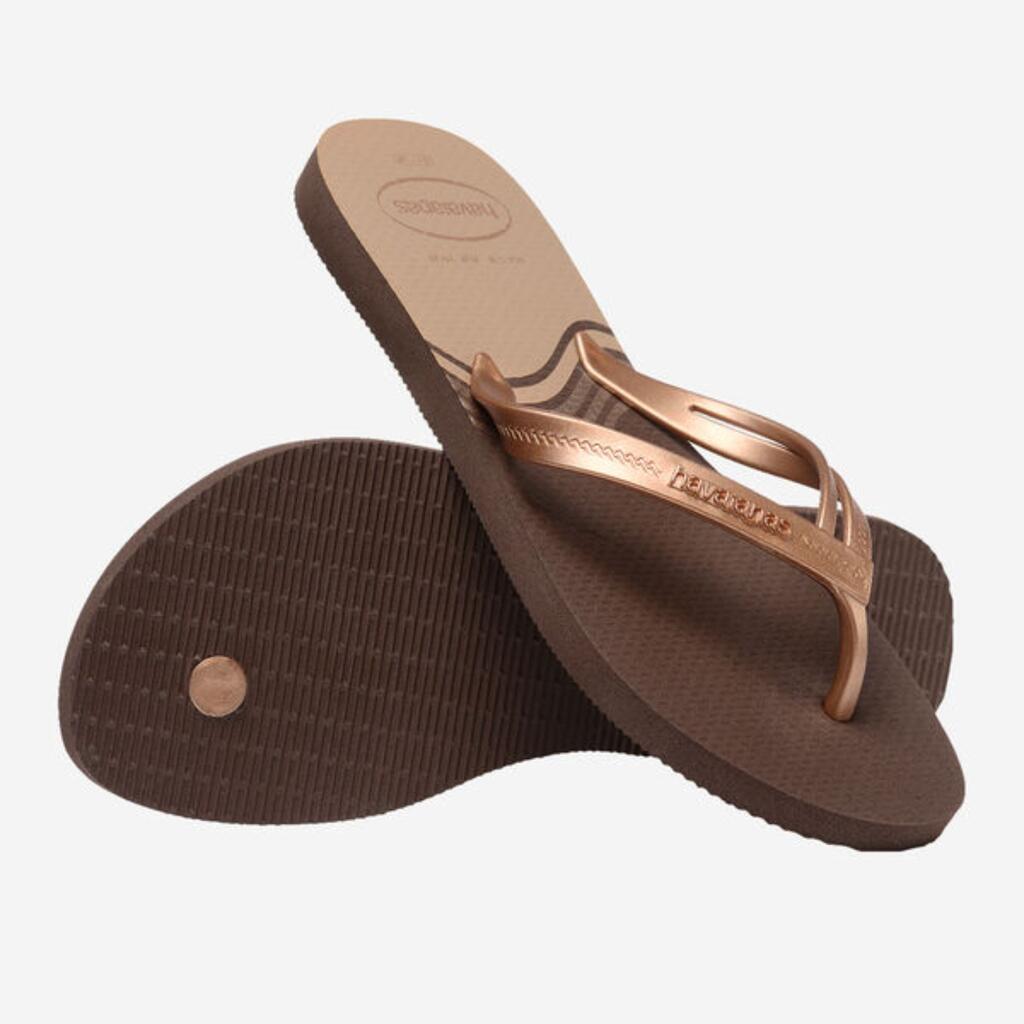 HAVAIANAS ELEGANCE PRINTDARK BROWN