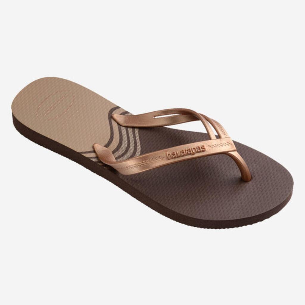 HAVAIANAS ELEGANCE PRINTDARK BROWN