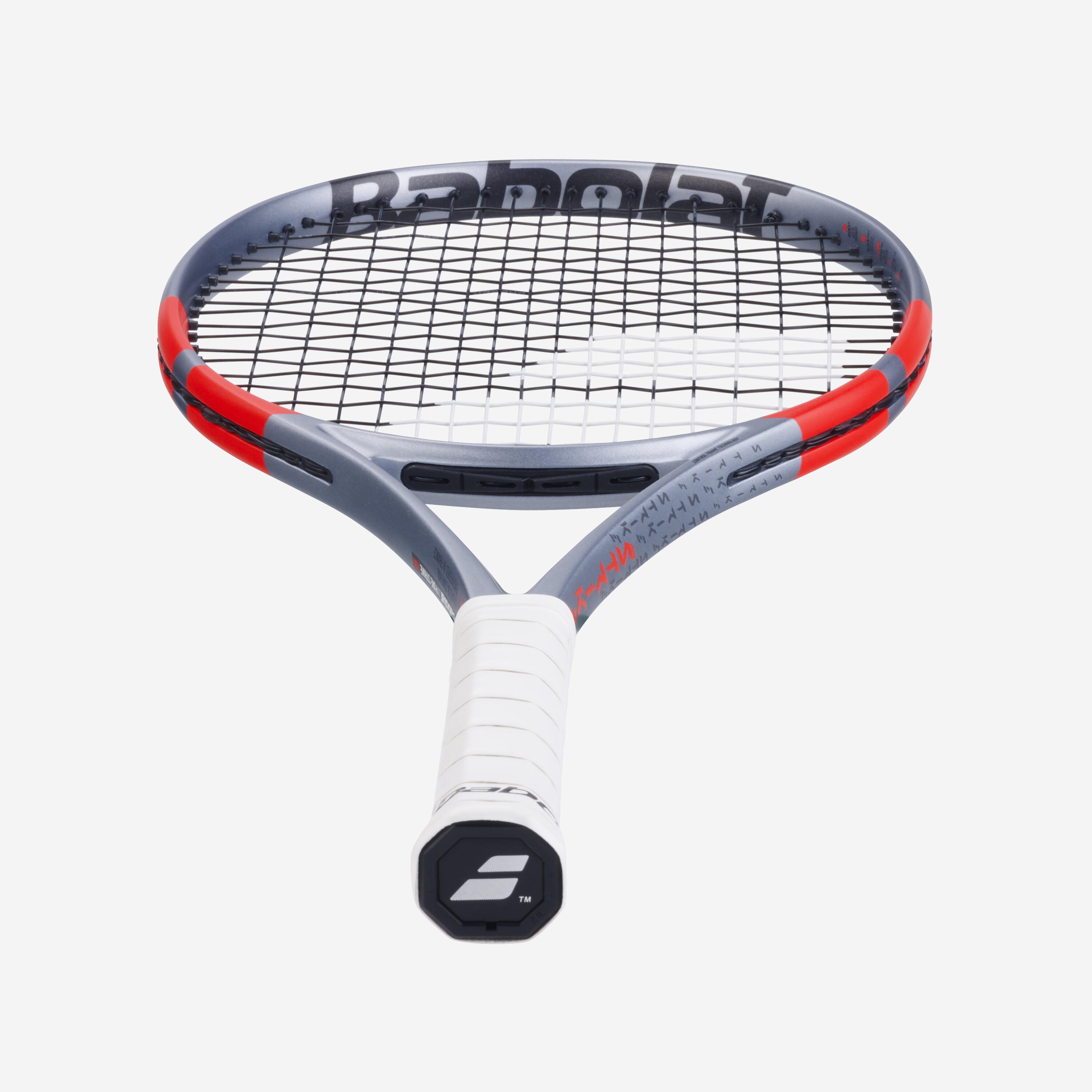 Raqueta de tenis adulto - Babolat Pure Strike 100 16x19 gris naranja 2025 300 g 5/6