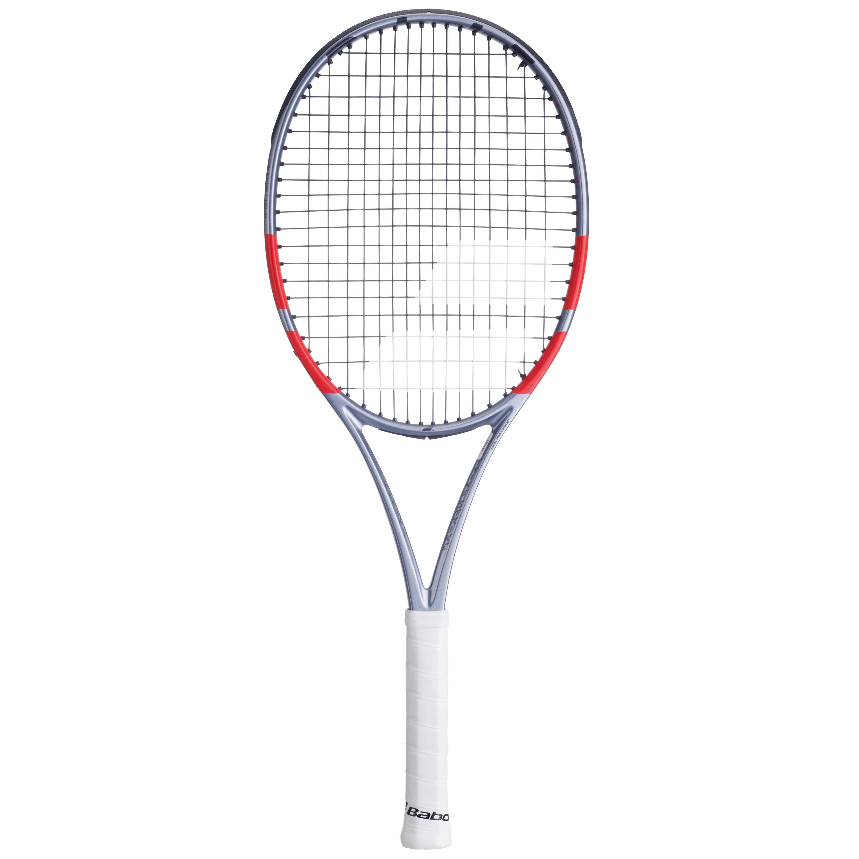 Raqueta de tenis adulto - Babolat Pure Strike 100 16x19 gris naranja 2025 300 g