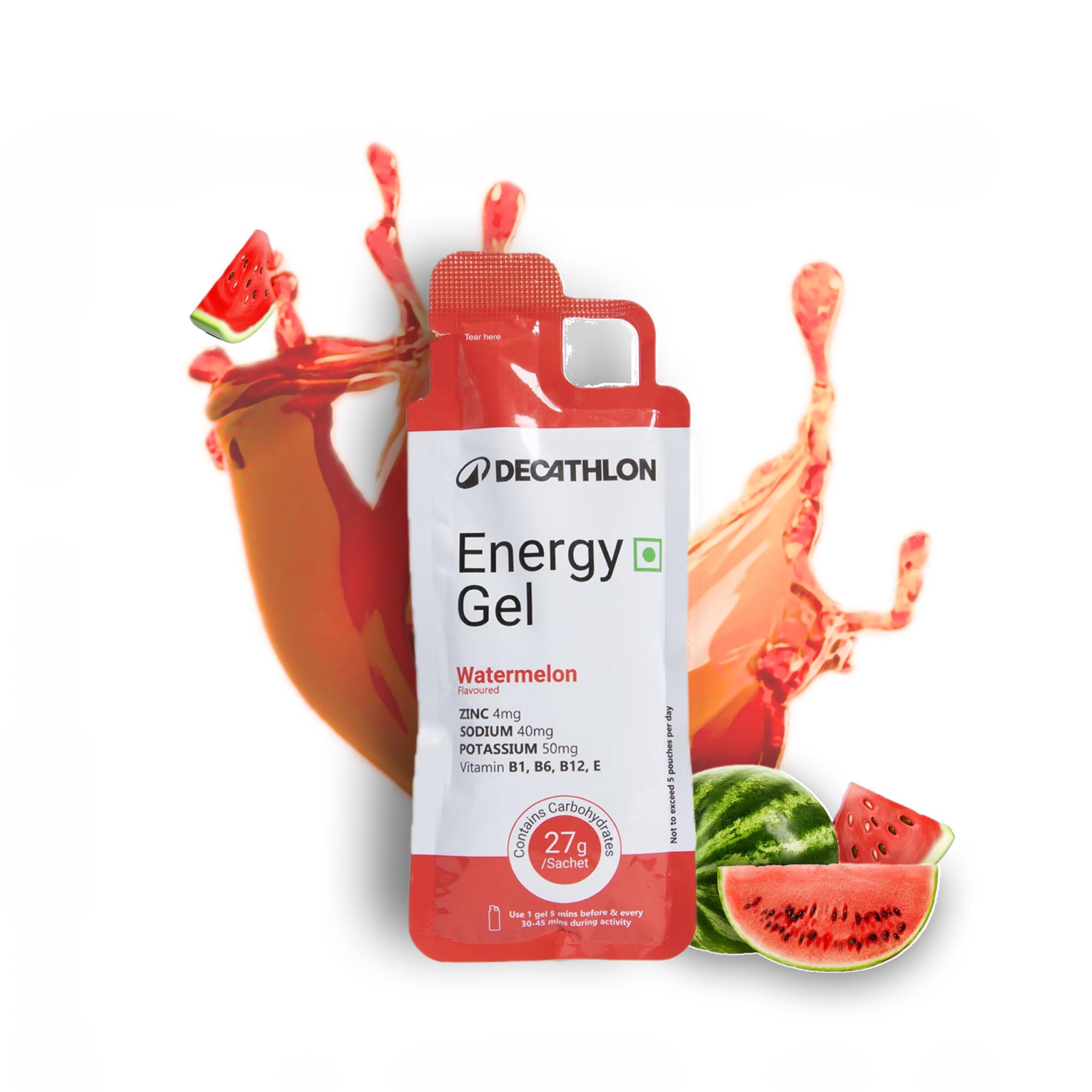 Energy Gel for Sports with 27g Carbohydrates - Watermelon Flavored