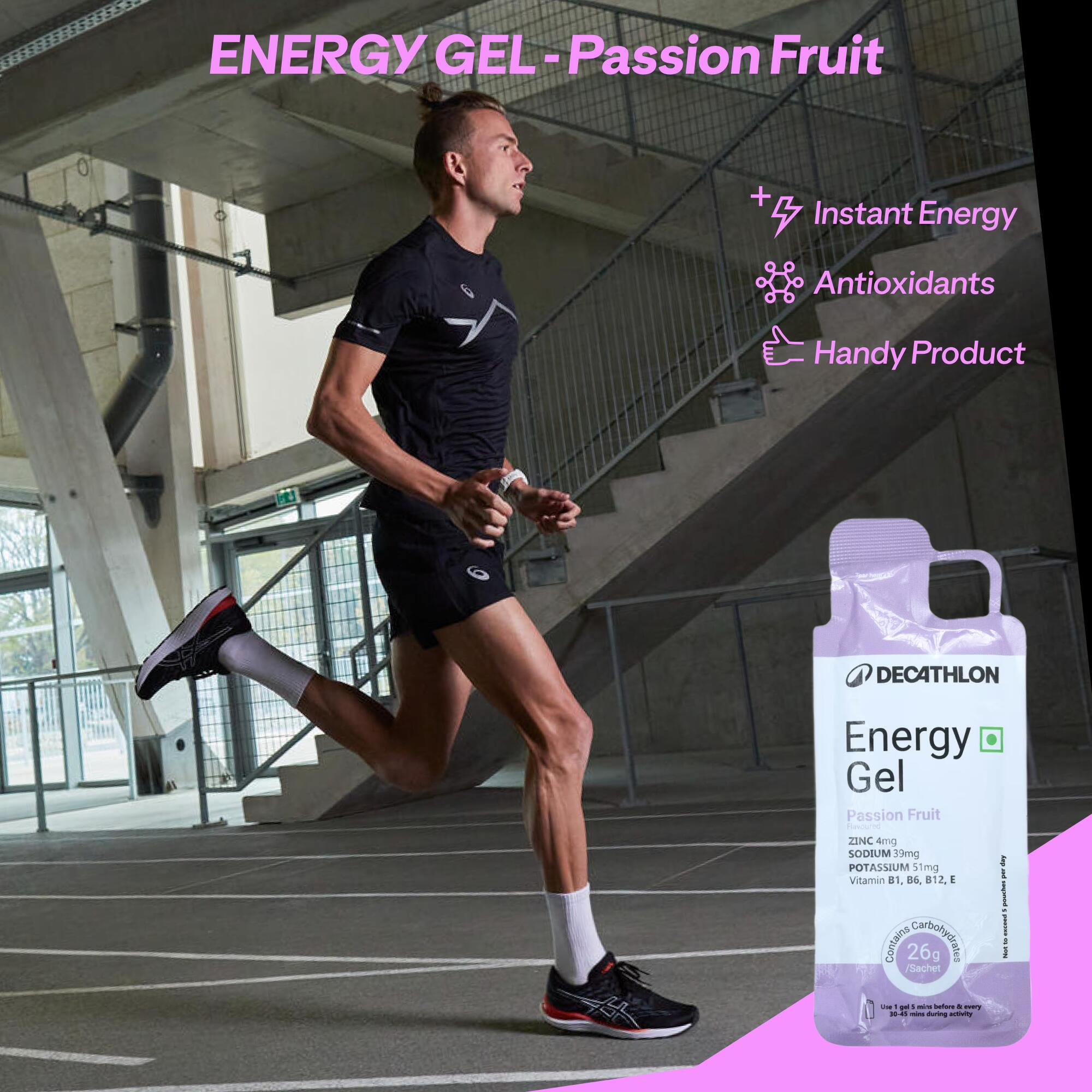 Energy Gel for Sports with 27g Carbohydrates - Passion Fruit Flavored
