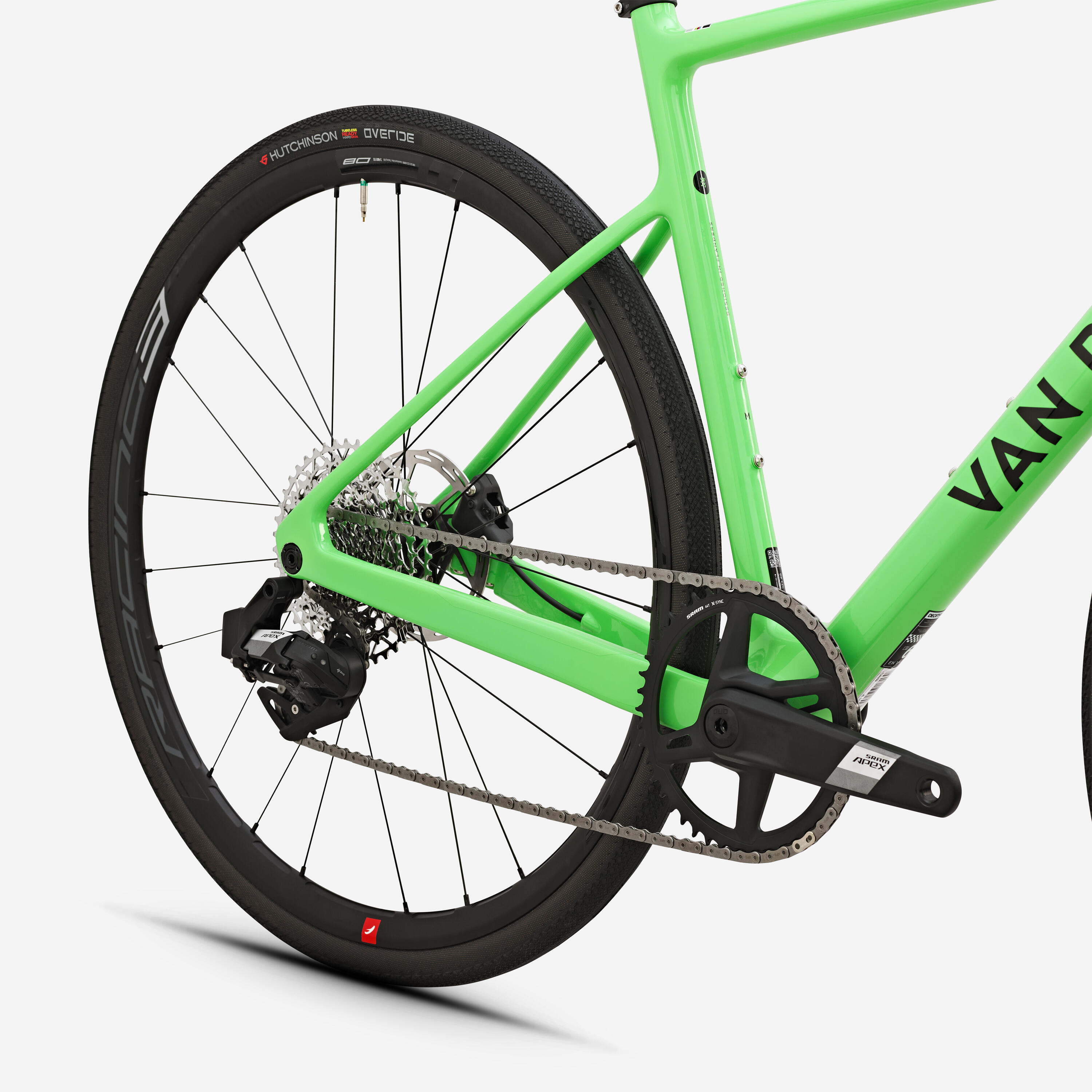 Velo de route endurance Allroad SRAM APEX AXS 1x12V, NCR CF vert, série limitée 5/12