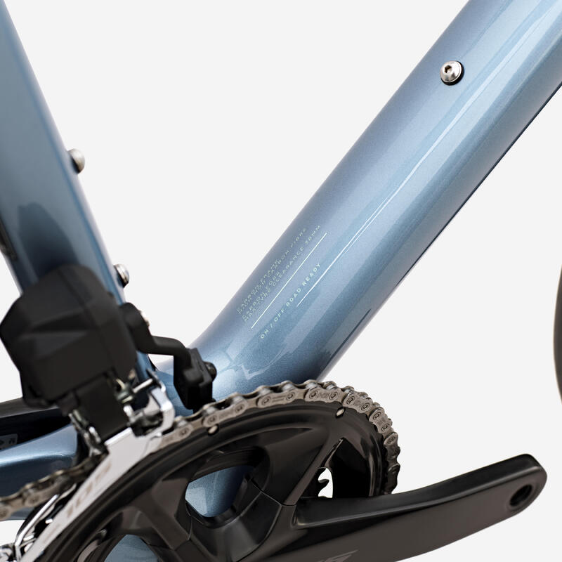 Bicicletă șosea Endurance Shimano 105 Di2, EDR CF ULTRA Albastru deschis