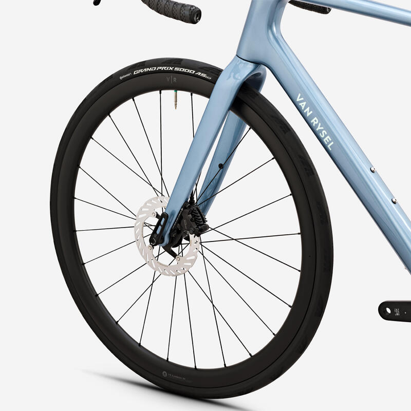 Bicicletă șosea Endurance Shimano 105 Di2, EDR CF ULTRA Albastru deschis