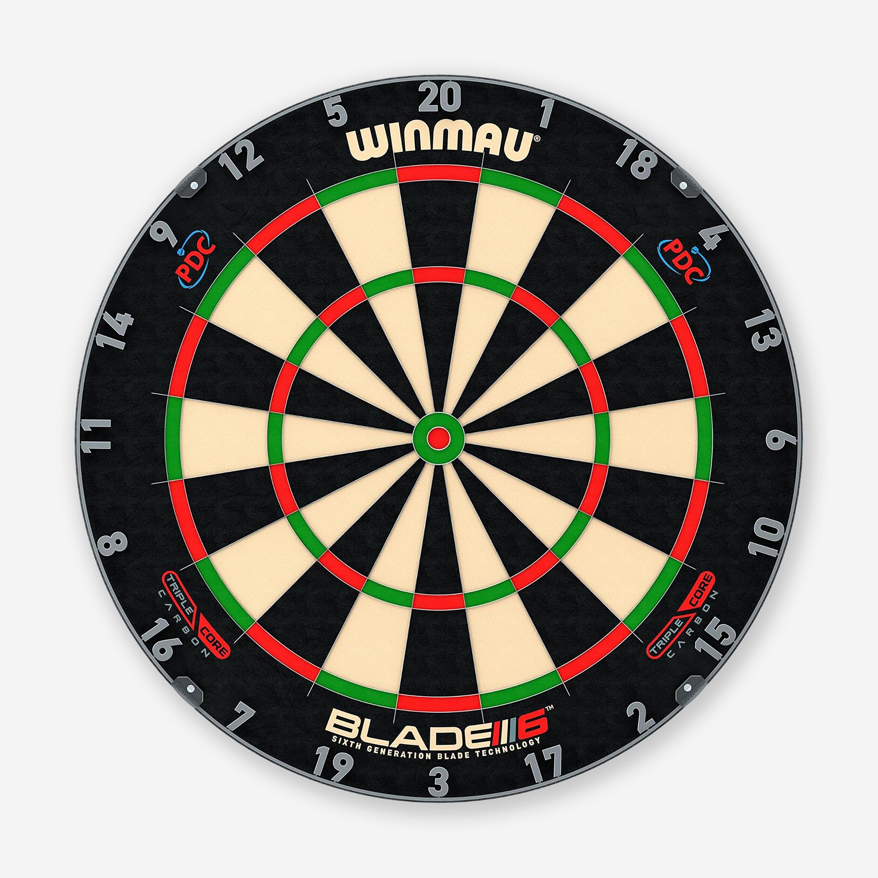 CIBLE DE FLECHETTES WINMAU BLADE 6 TRIPLE CORE CIBLE OFFICIELLE DU PDC 11/11