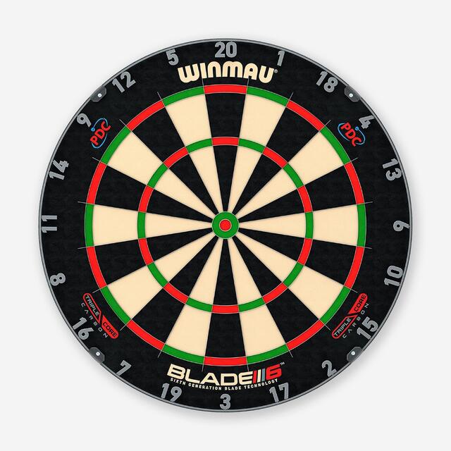Cible de fléchettes en acier Winmau Blade 6 DualCore | 1 pièce | 3031
