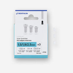 LOT DE 3 TULIPES INTERNES DE SCION EN TEFLON PF-PA ETT 1,5mm 1,9mm et 2,5mm