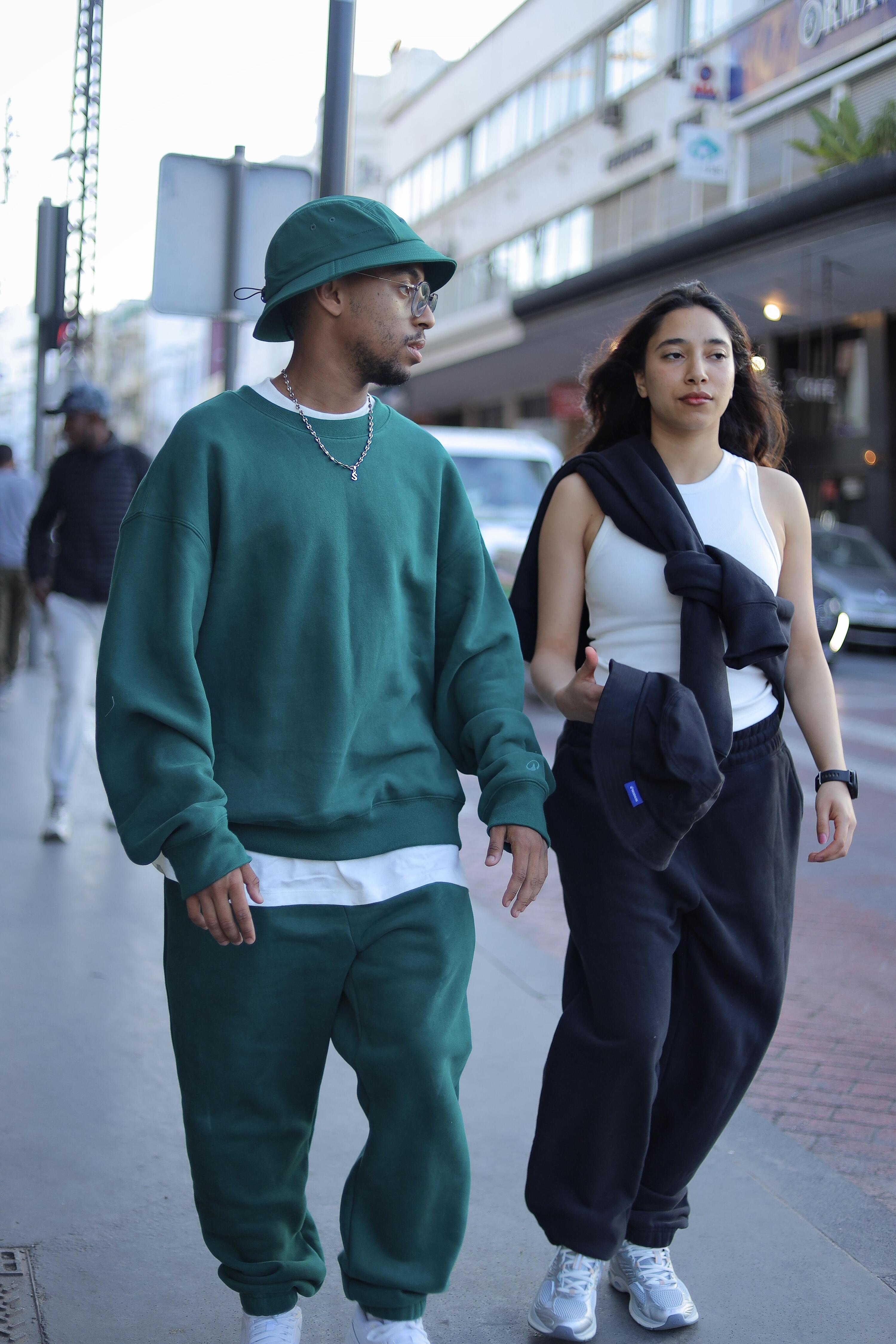 Sweatshirt decote redondo homem, Elementals, verde 12/13