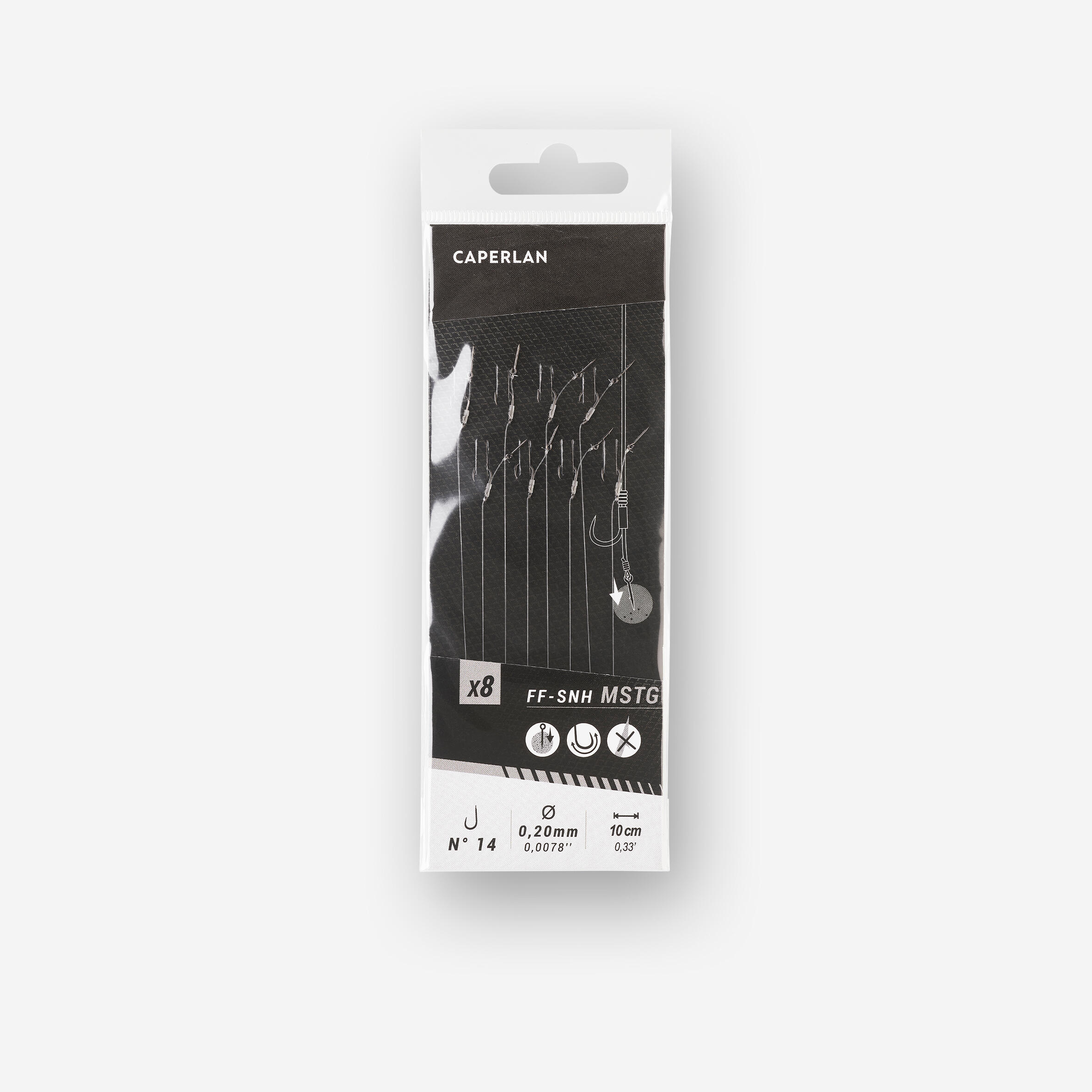 CAPERLAN Method feeder leader ff - snh - MTSG with hook size 14