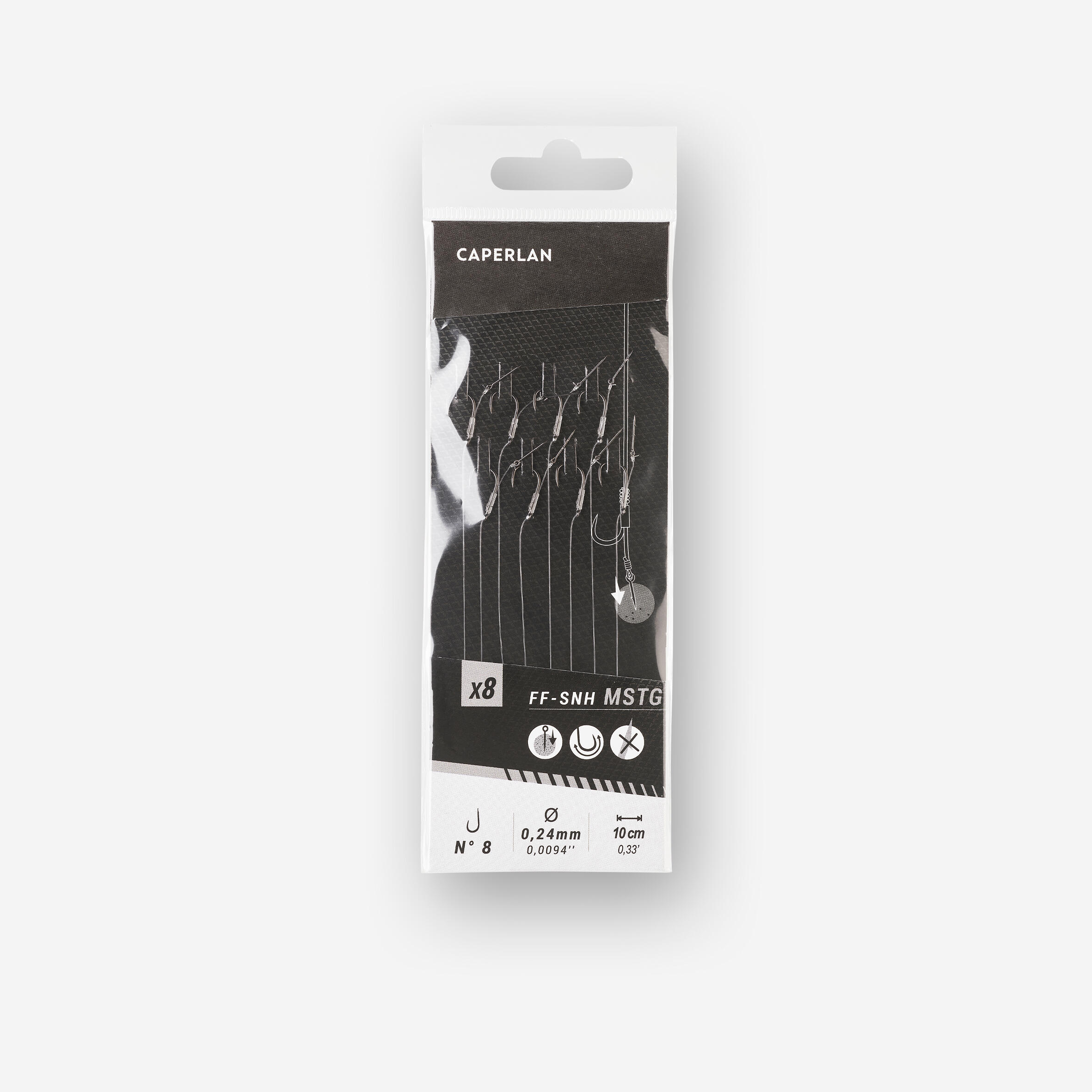 CAPERLAN Method feeder leader ff - snh - MTSG with hook size 8