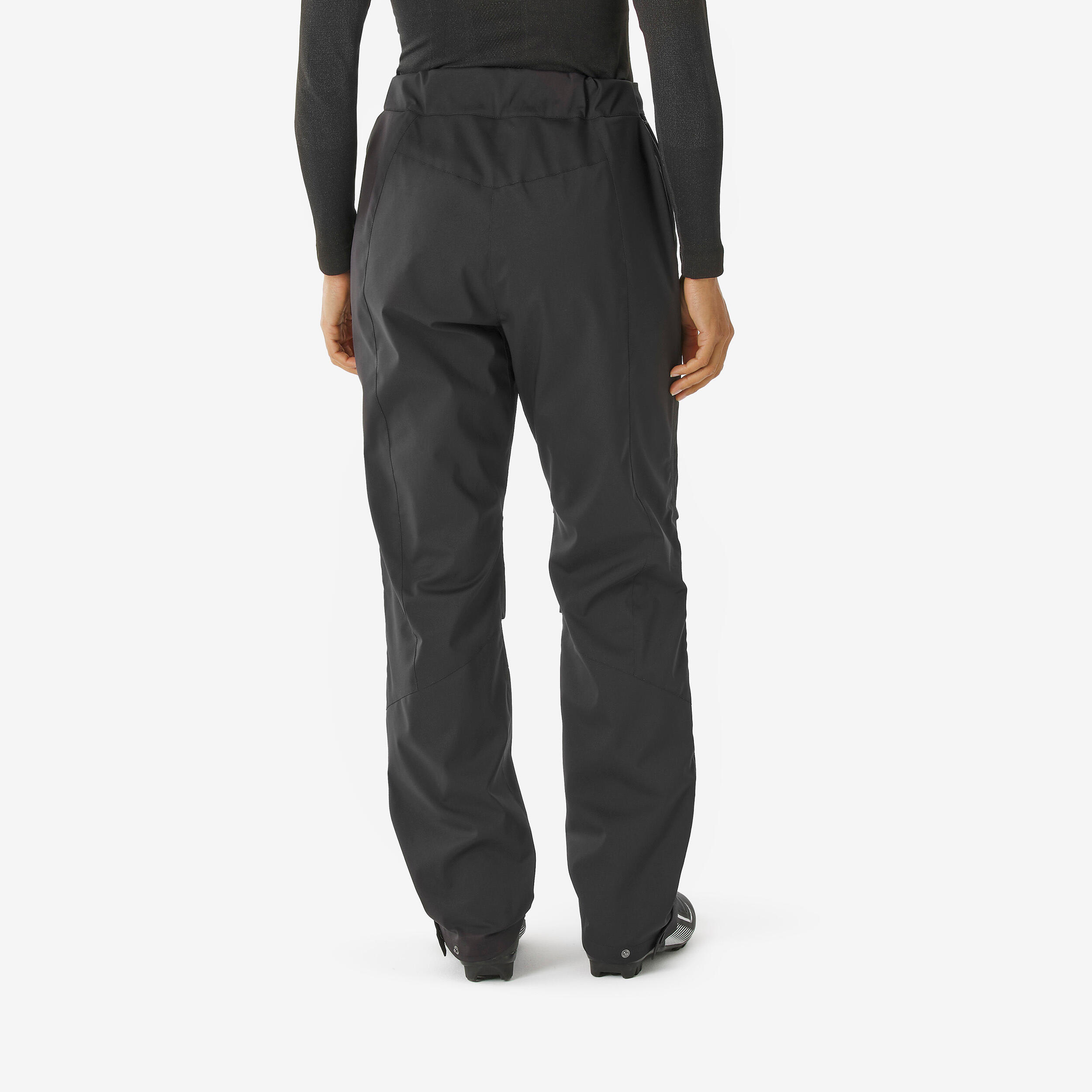Women's Cross-Country Ski Overpants with Full-Length Zip, 100 3/7