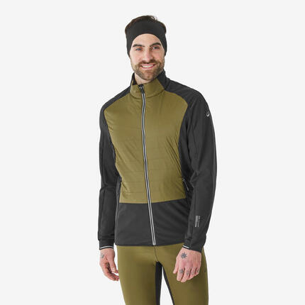Veste de ski de fond chaude et respirante homme, XCS 500, kaki