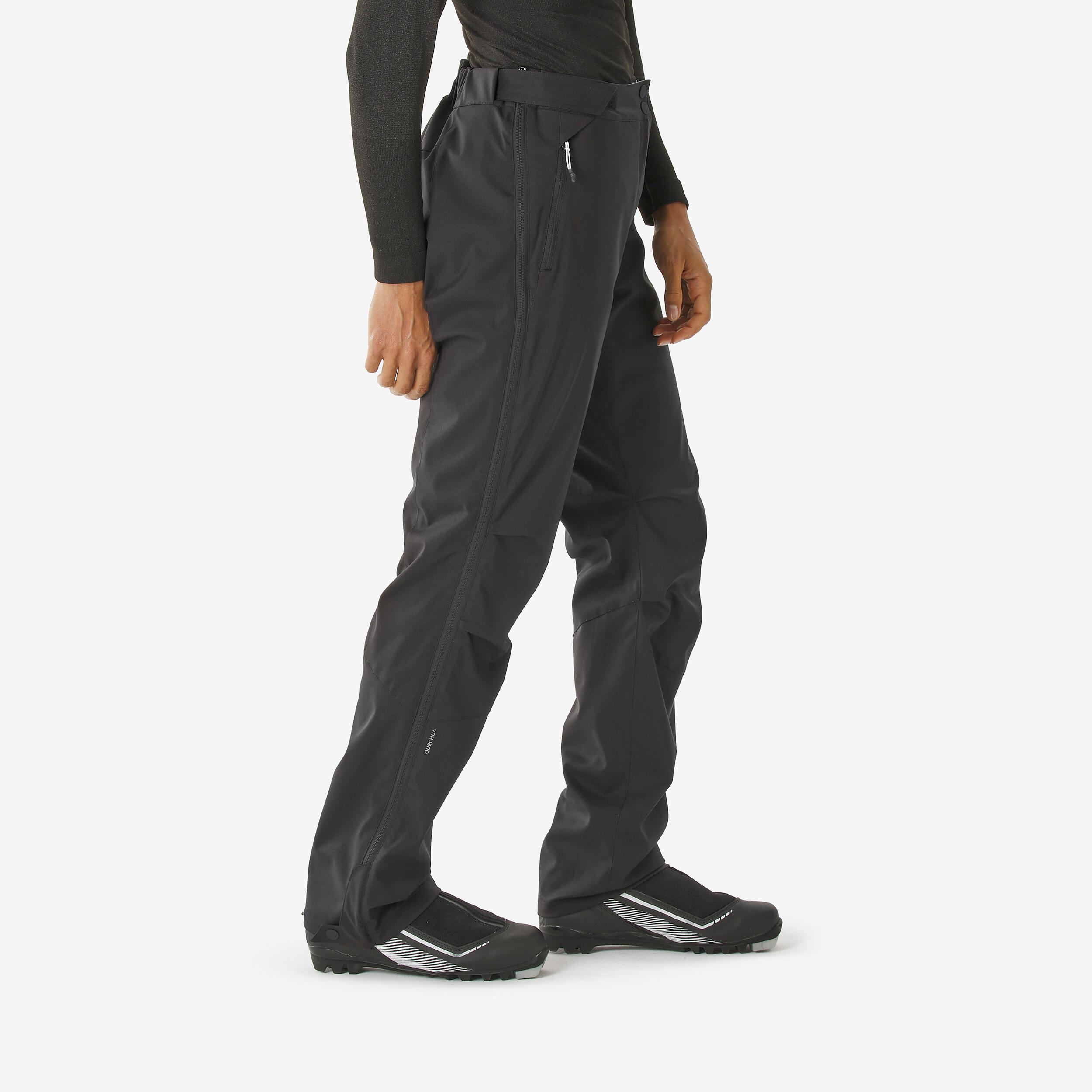 Women's Cross-Country Ski Overpants with Full-Length Zip, 100 4/7
