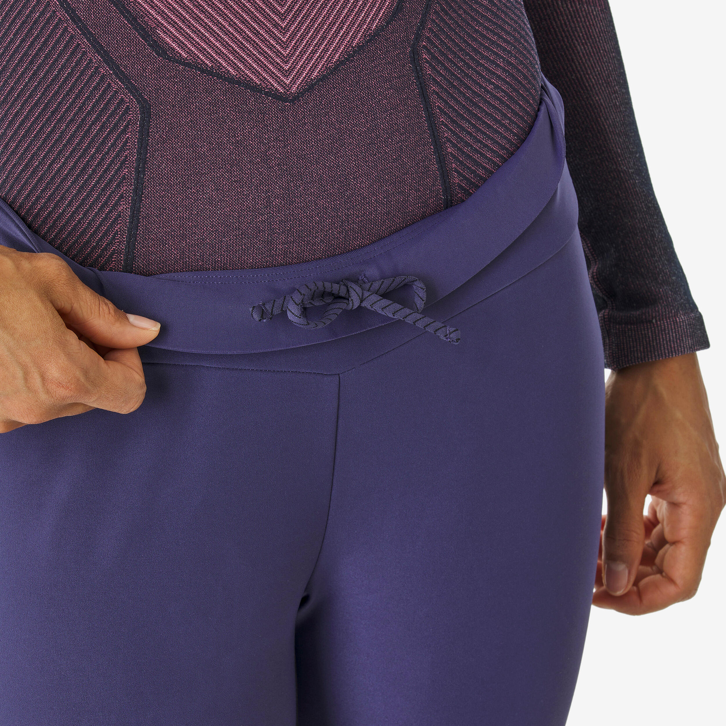Collant de ski de fond coupe-vent femme, 500 7/7