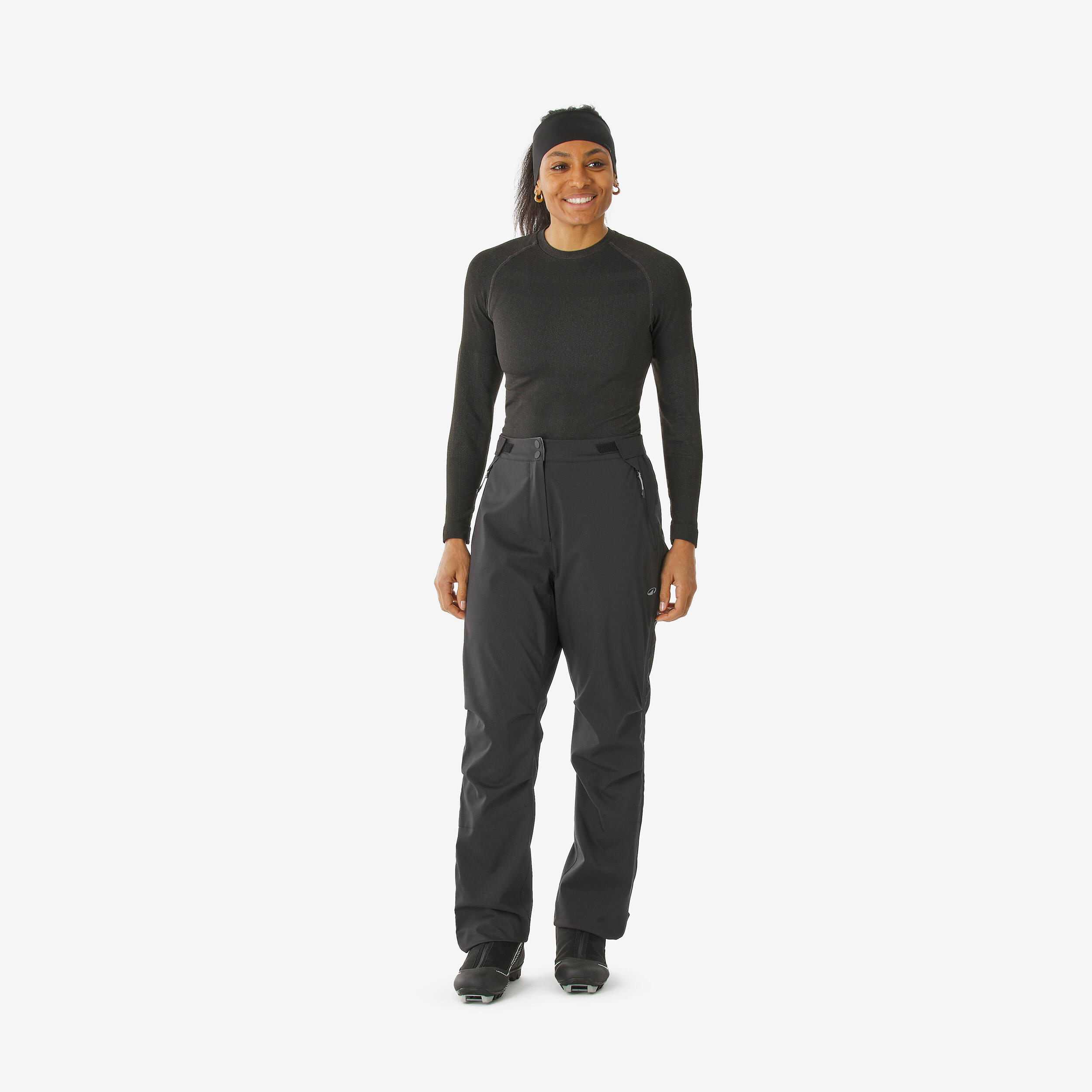 Surpantalon de ski de fond avec zip intégral femme, 100 - INOVIK