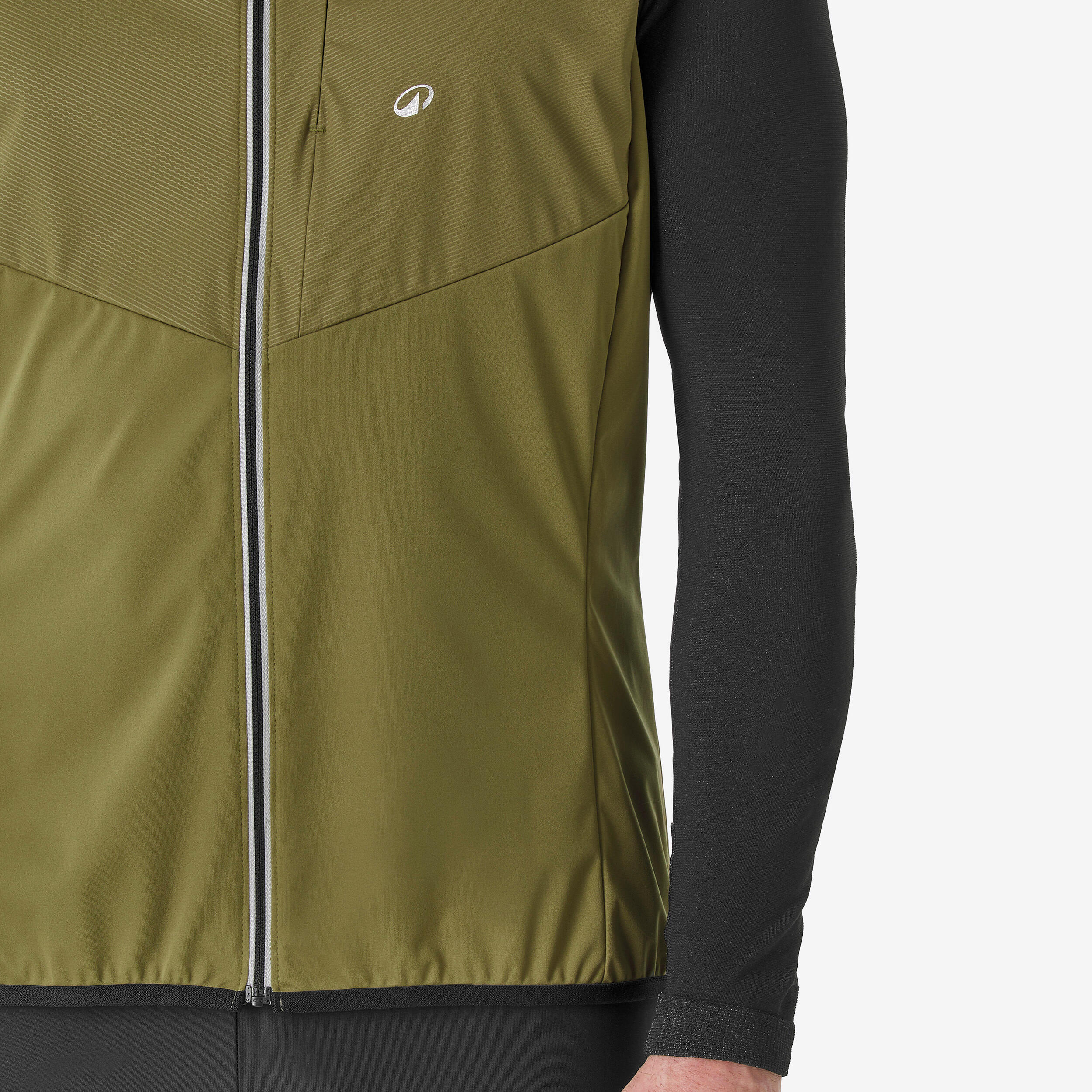 Gilet sci di fondo uomo 500 kaki 6/7