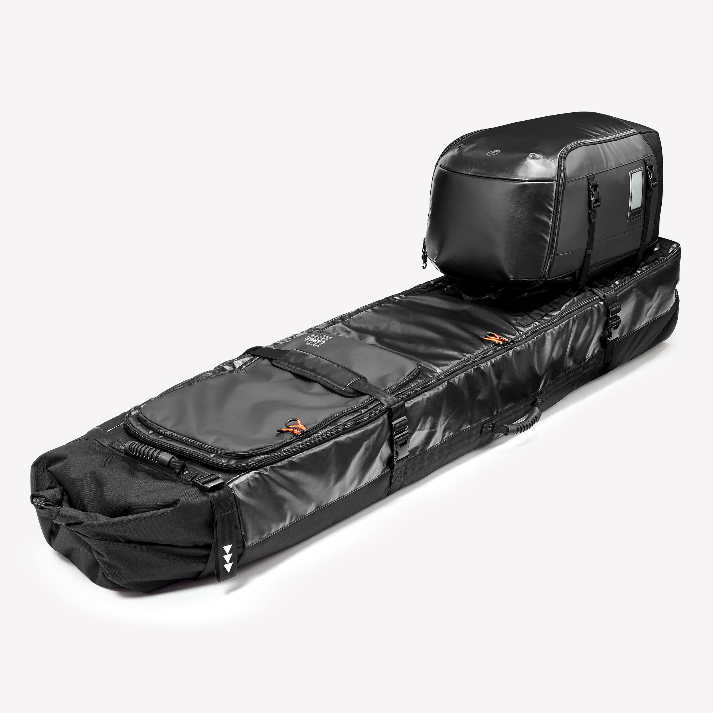 Carry bag with wheels for 4 pairs of skis or snowboards, 900 - WEDZE
