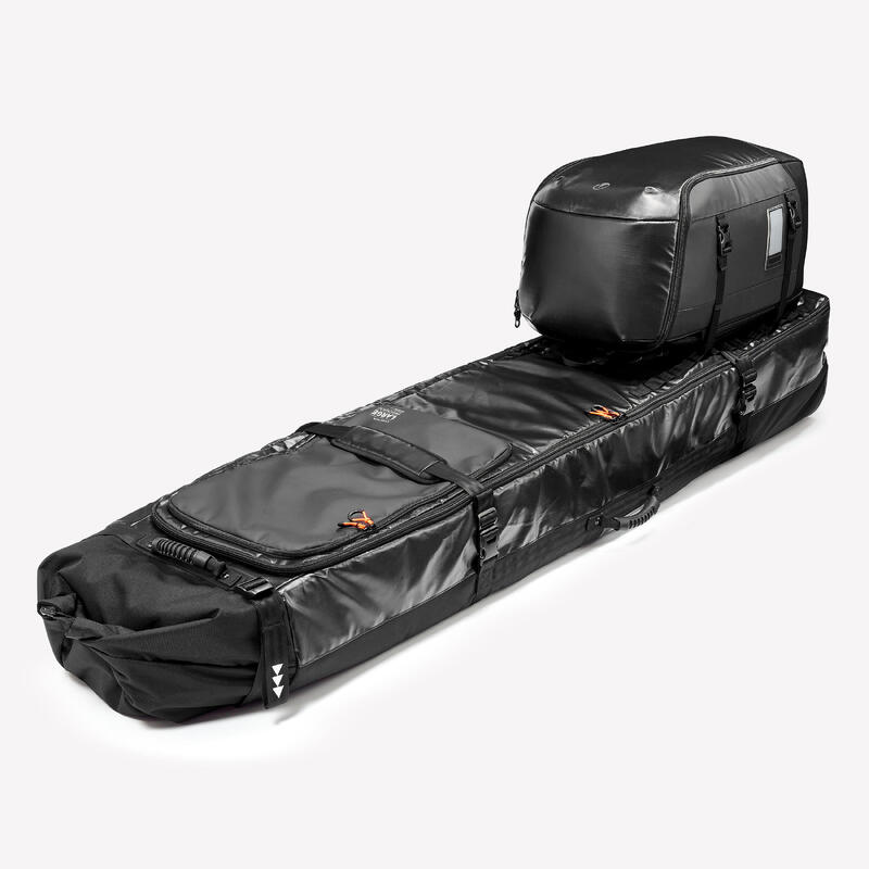 Tekerlekli Kayak/Board Taşıma Kılıfı - 4 Çift Kayak veya 4 Board - Siyah - 900
