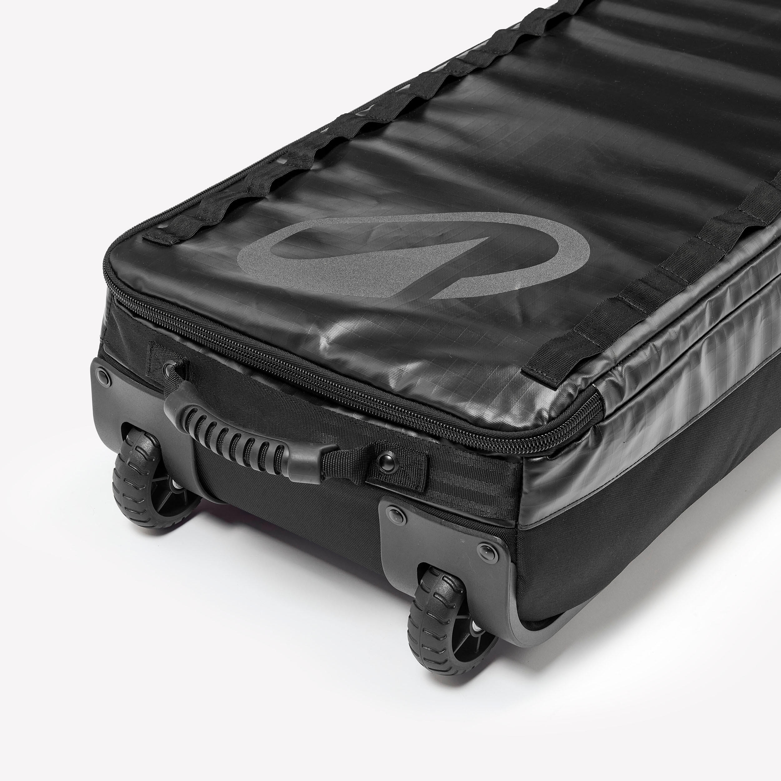 Carry bag with wheels for 2 pairs of skis or snowboards, 900 - WEDZE
