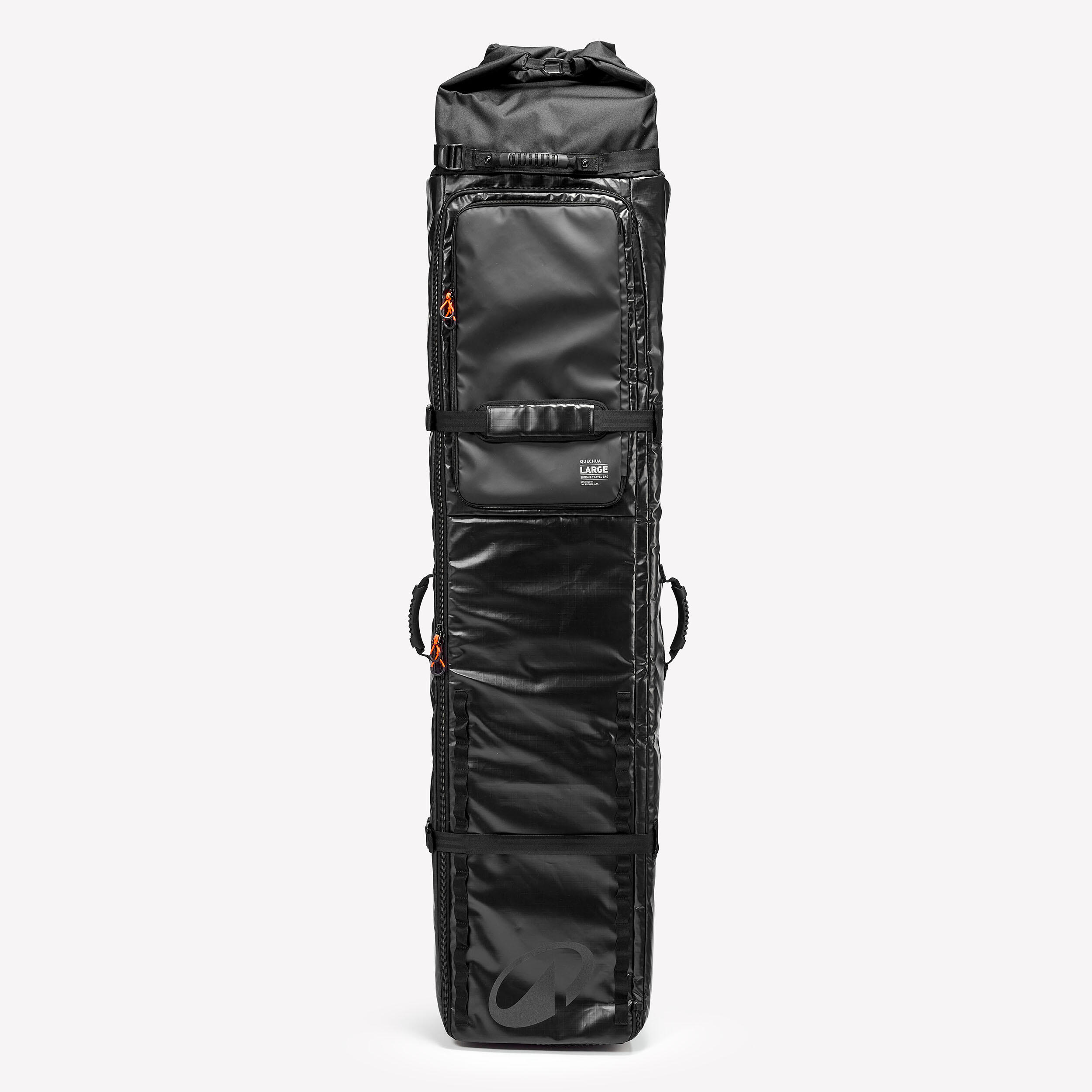Carry bag with wheels for 4 pairs of skis or snowboards, 900 - WEDZE