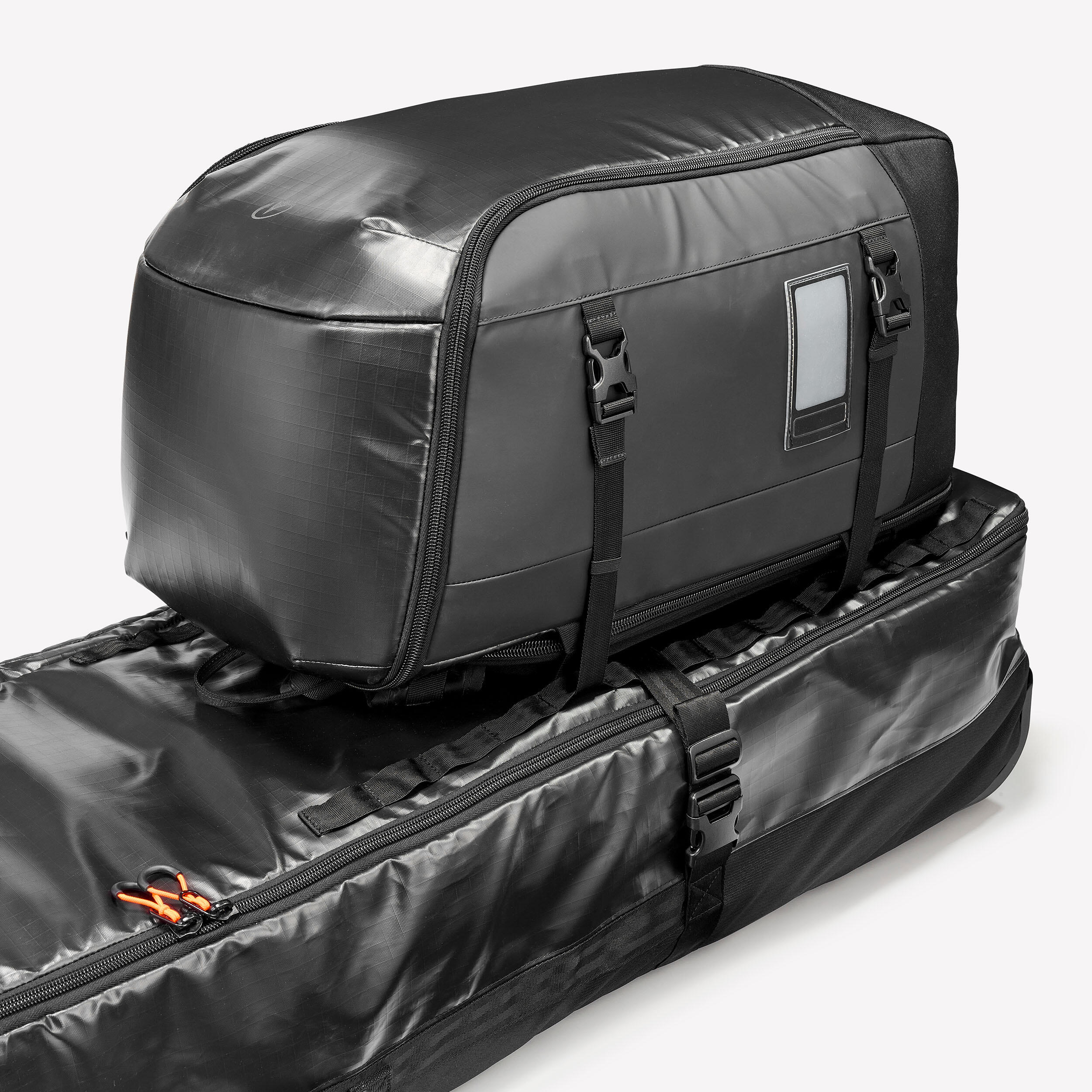 Carry bag with wheels for 4 pairs of skis or snowboards, 900 - WEDZE