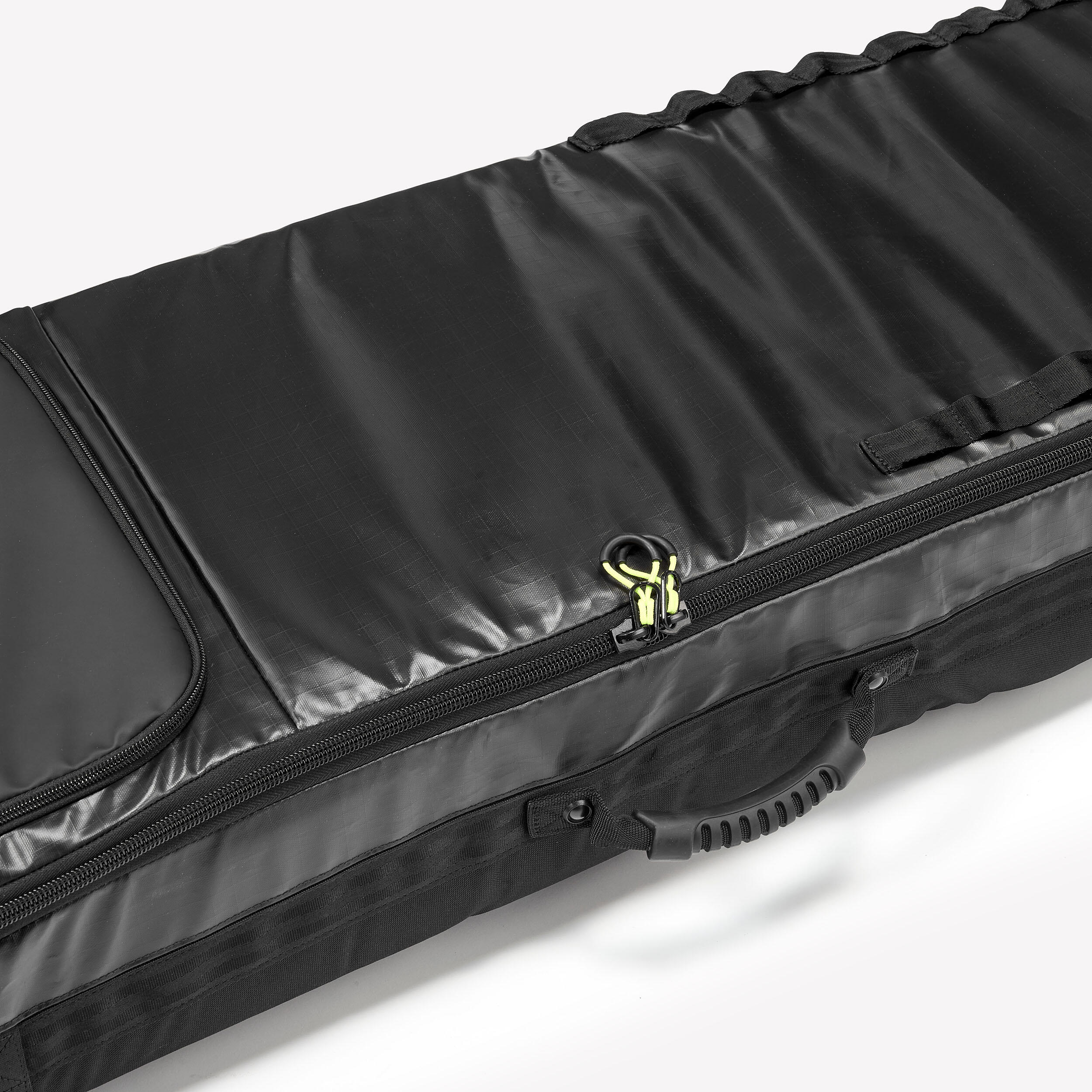 Carry bag with wheels for 2 pairs of skis or snowboards, 900 - WEDZE