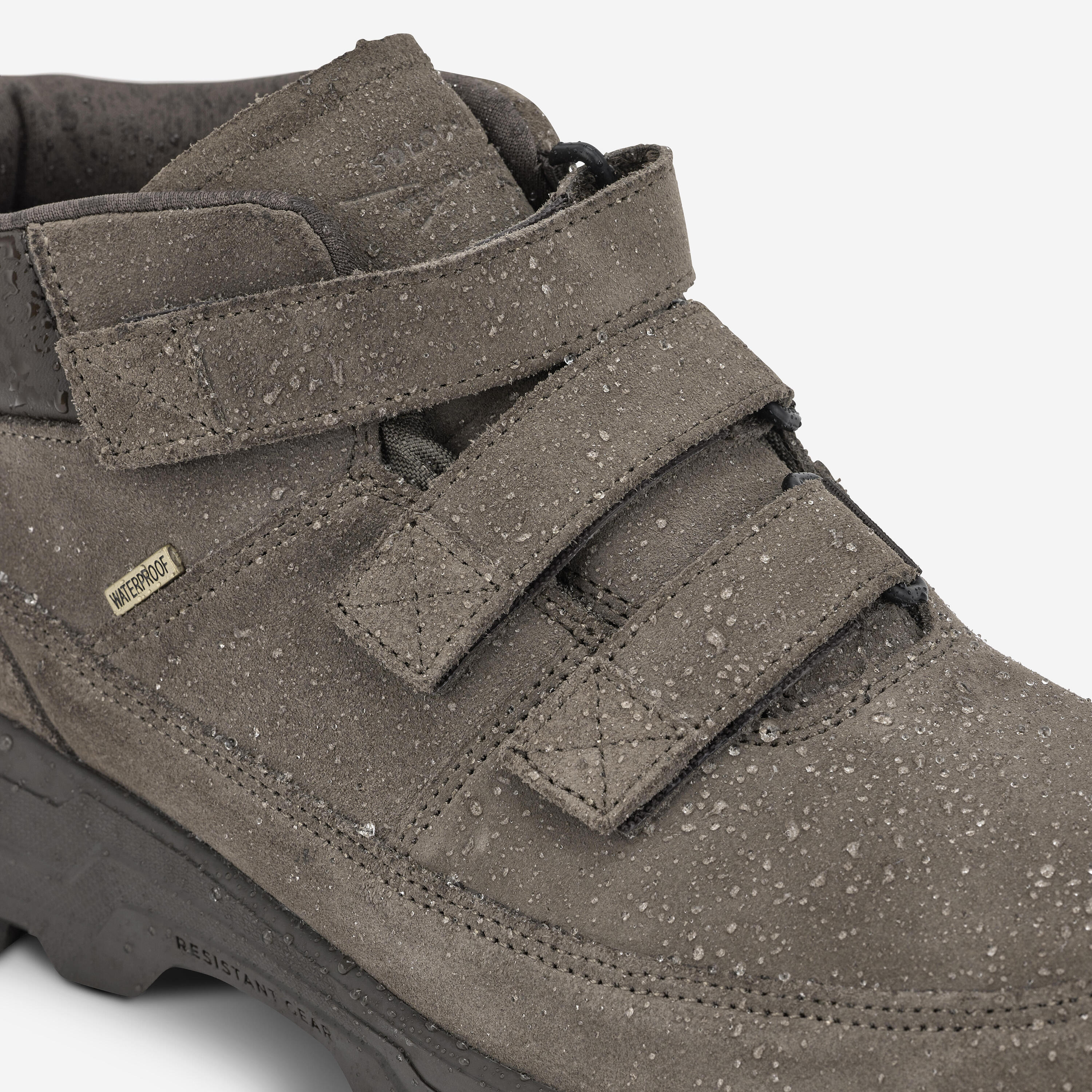 Botas Impermeáveis de Caça Banda Autoaderente Crosshunt 110 Heritage Castanho 6/7
