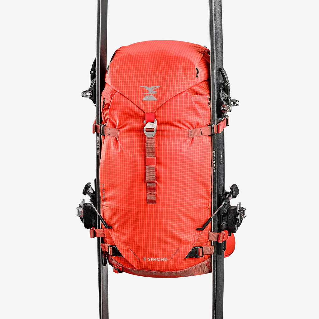 Versatile and modular mountaineering Backpack - Alpinism 33 red