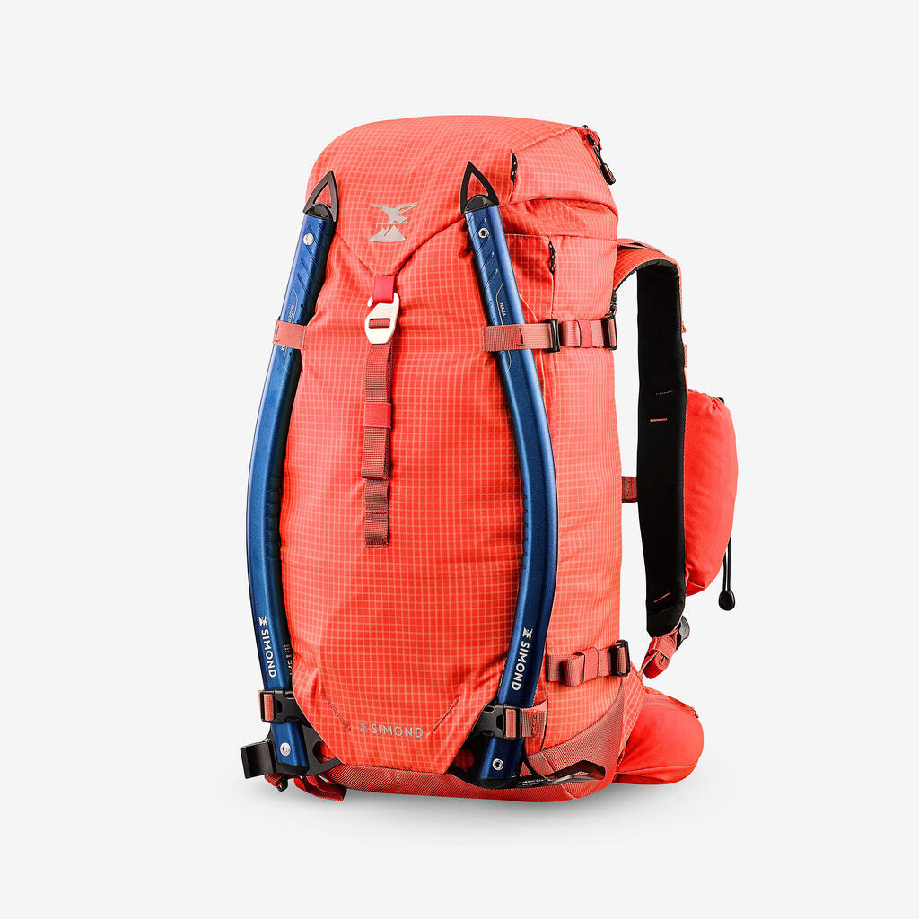 Versatile and modular mountaineering Backpack - Alpinism 33 red