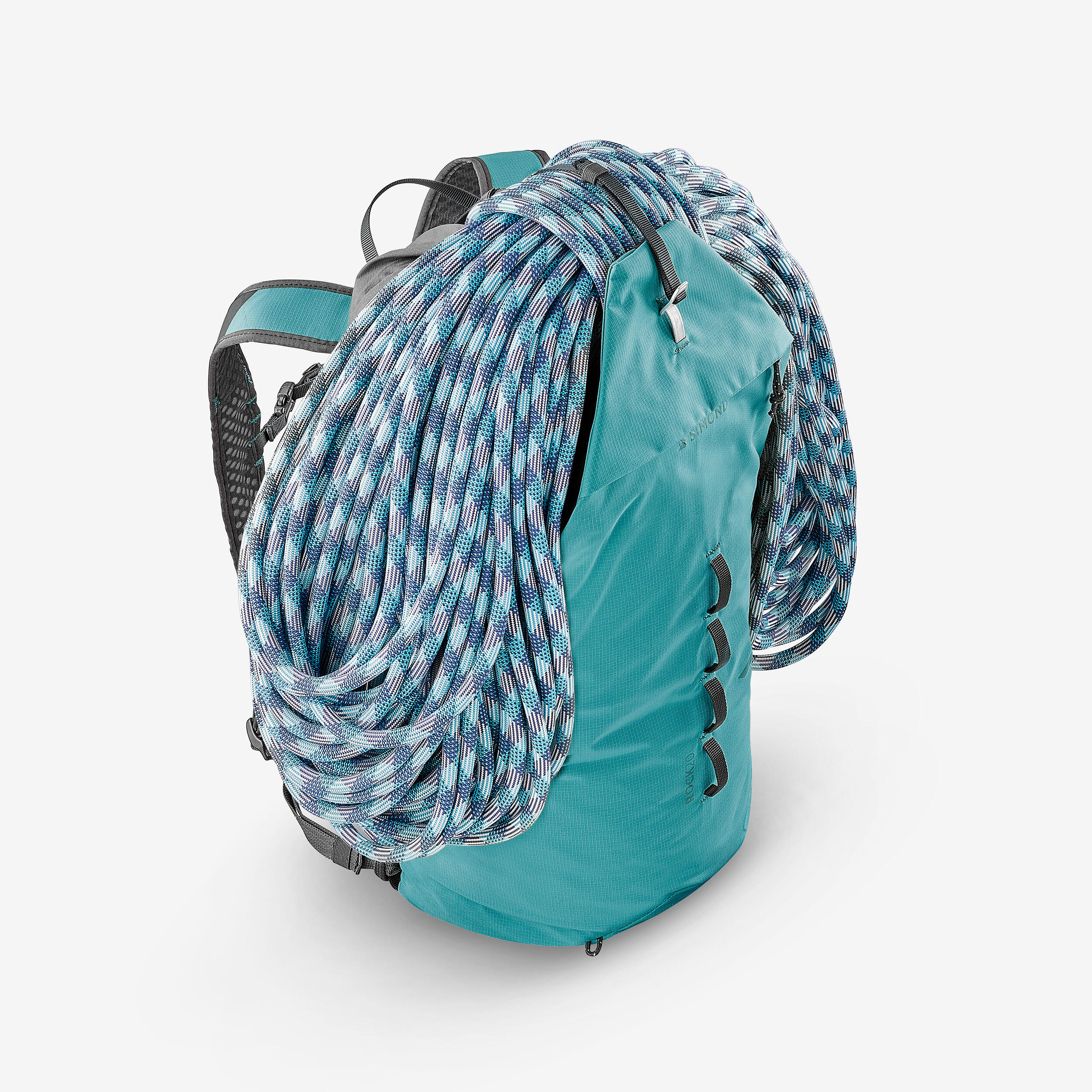 Rugzak voor klimsport Rock 20 liter turquoise 7/10