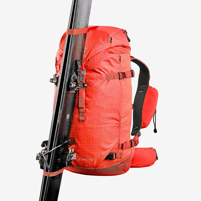 Sac à dos d'alpinisme polyvalent et modulable, Alpinism 33 rouge