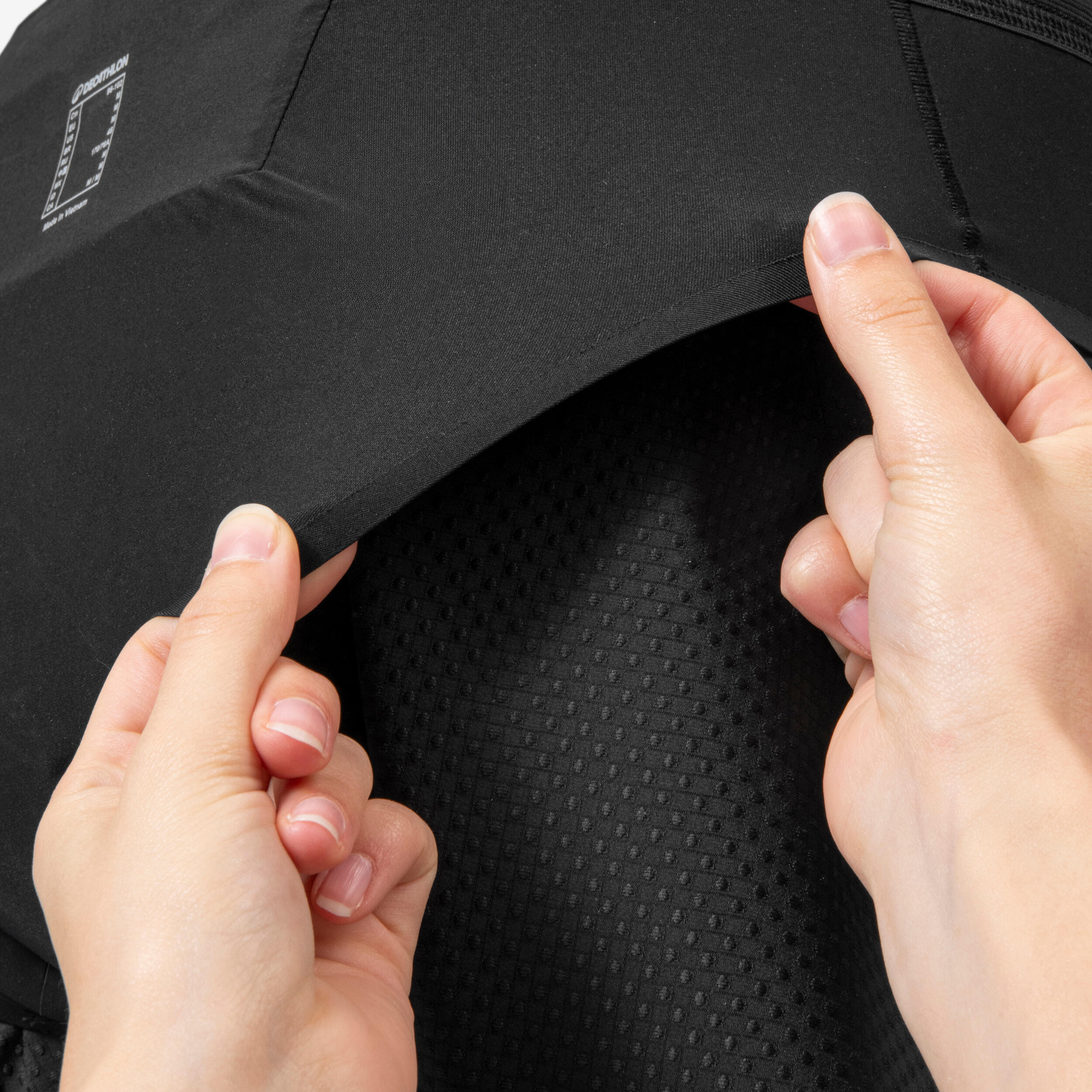 Short de running femme avec culotte intégrée absorbante, Kiprun x Smoon Run 900