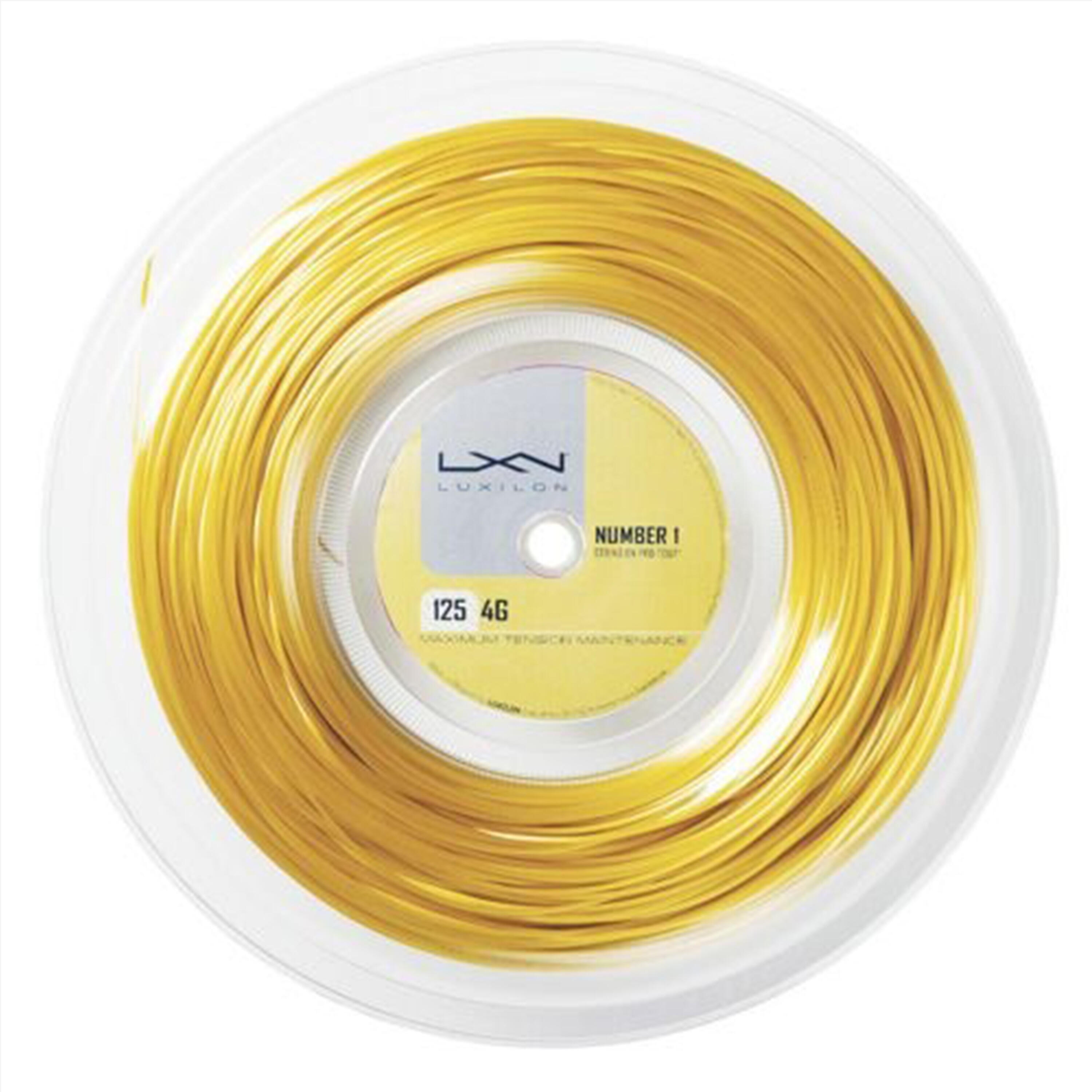 LUXILON Bobina corda tennis LUXILON 4G 1.25 mm 200 m gialla