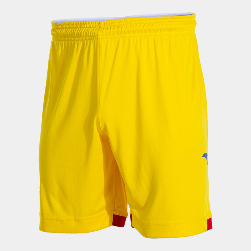 Șortul Oficial de joc al Echipei Naționale de Fotbal a României - Galben Adulți