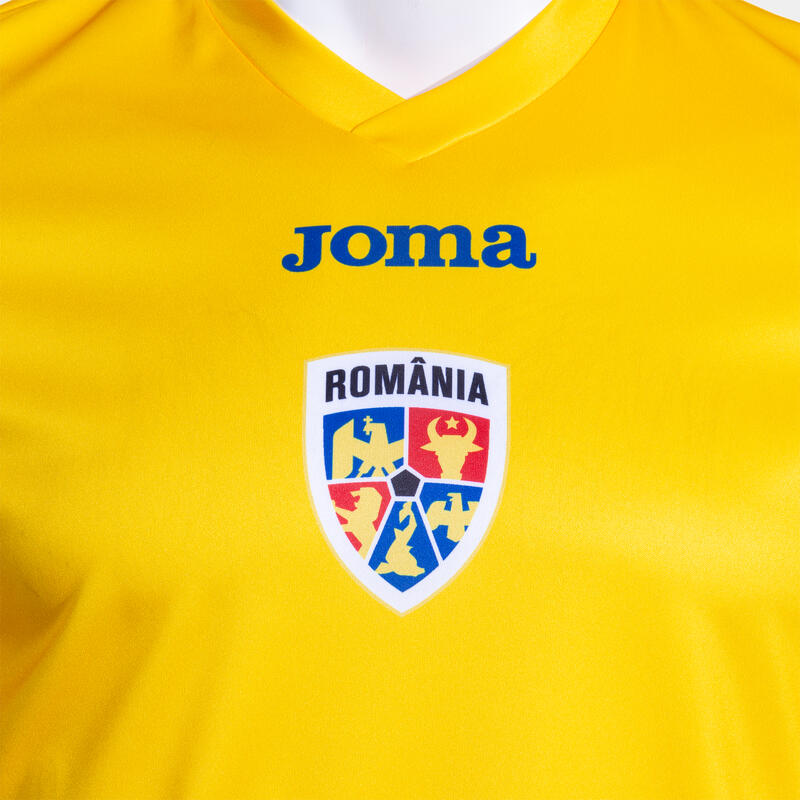 Tricou Oficial Suporter Echipa Națională de Fotbal a României - Galben Adulți
