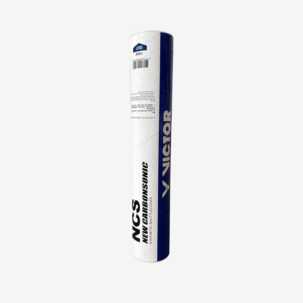 Badmintonske žogice iz sintetičnega perja Victor New CarbonSonic NCS Speed 77