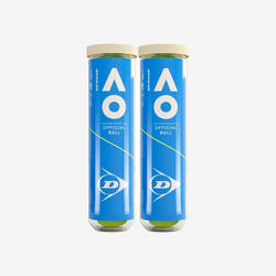 Balles de tennis polyvalentes, Dunlop australian open *8 jaunes