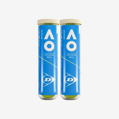 Palline tennis Dunlop AUSTRALIAN OPEN gialle x8