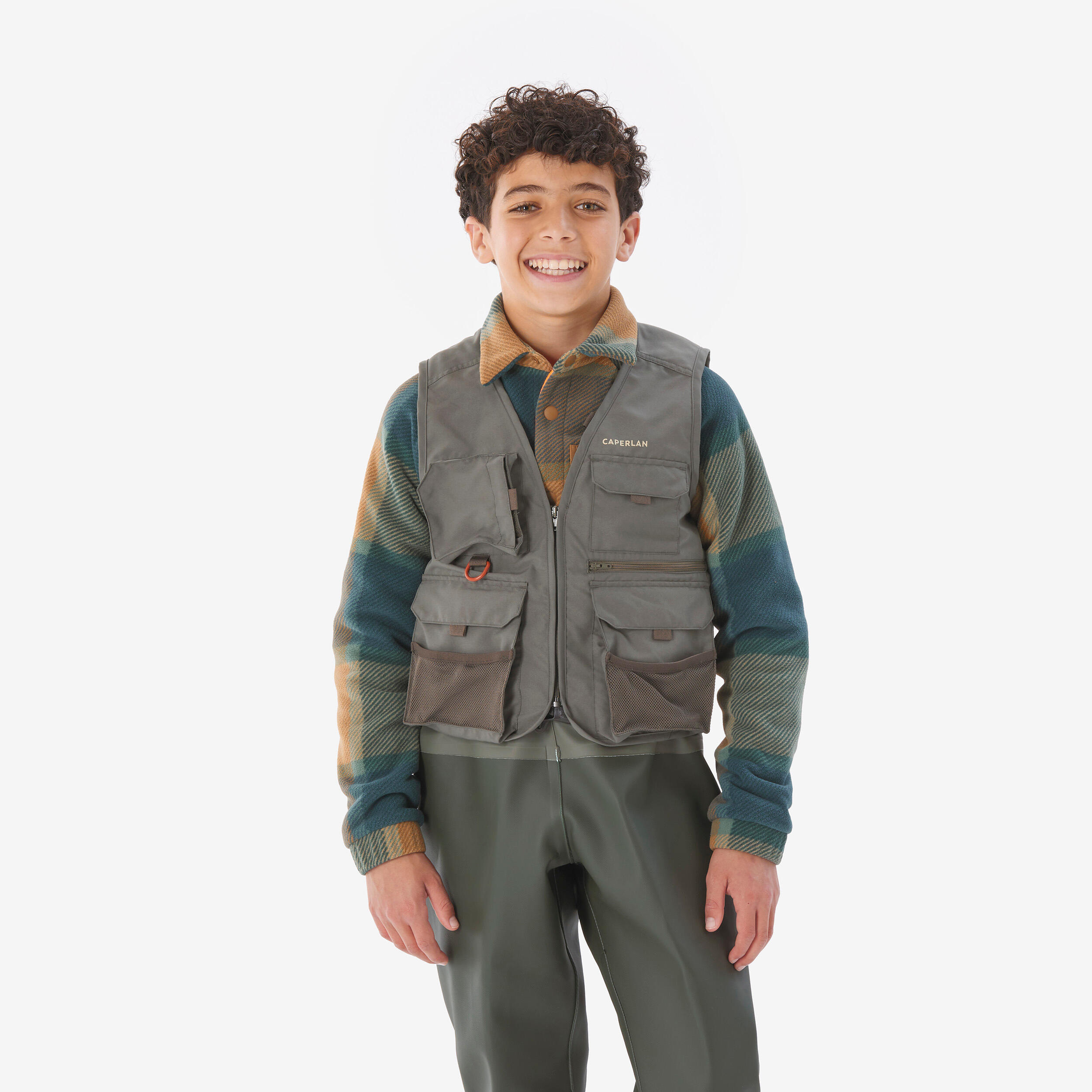 CAPERLAN Angelweste FV 100 S Kinder khaki | 03583787627433