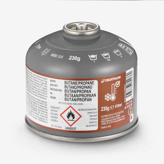 CARTUCCIA GAS A VITE 230 G TEMPERATURE ESTREME PER FORNELLINI V1