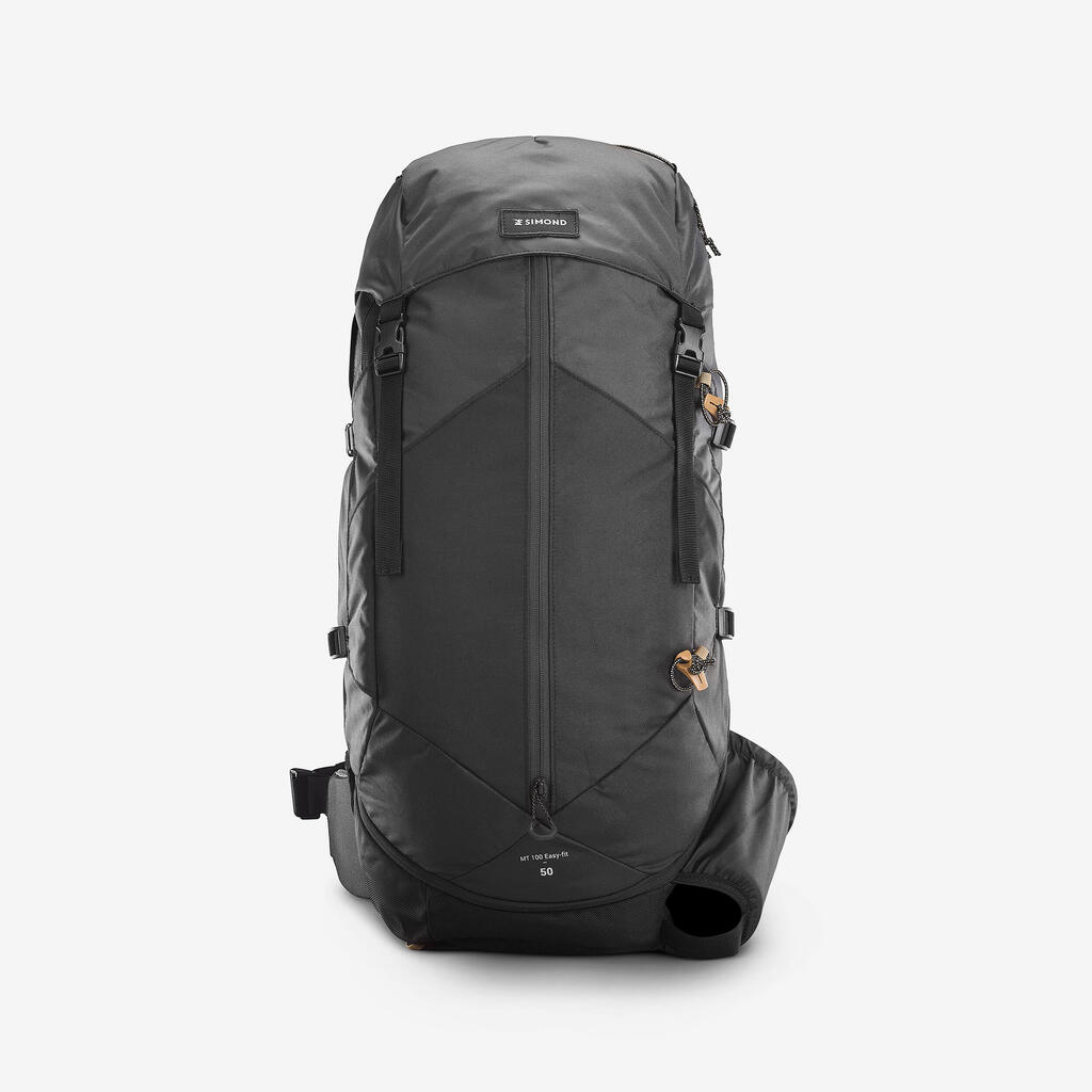 Ανδρικό σακίδιο πλάτης πεζοπορίας 50 L - MT100 EASYFIT