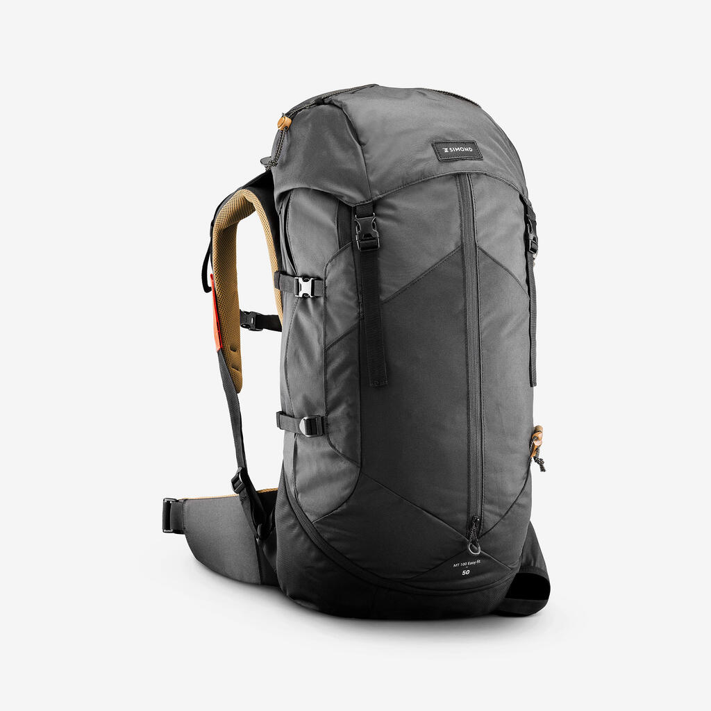 Sac à dos de trekking homme 50 l - mt100 easyfit