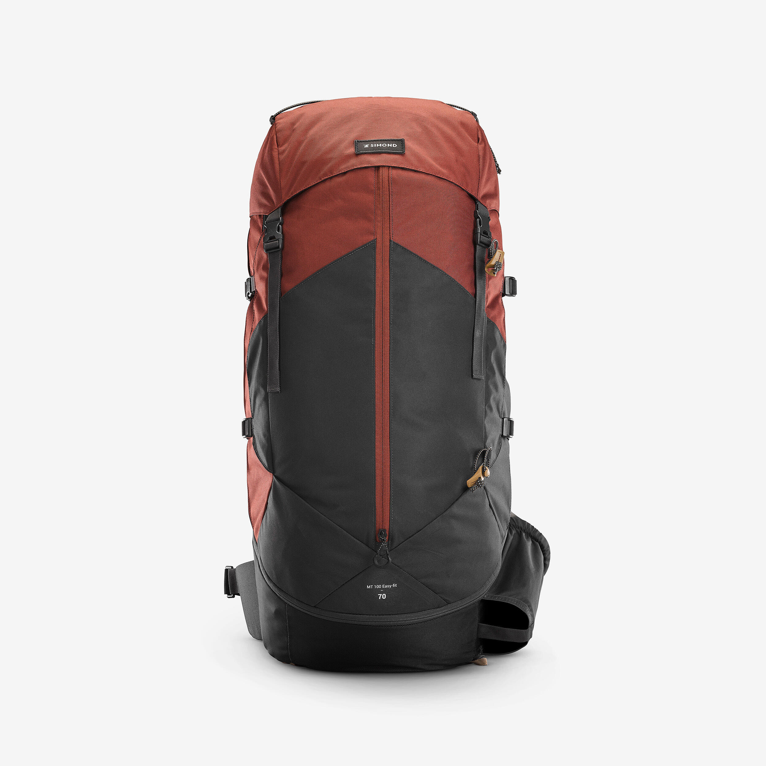 Men's 70 L Hiking Backpack - MT 100 Easyfit - FORCLAZ