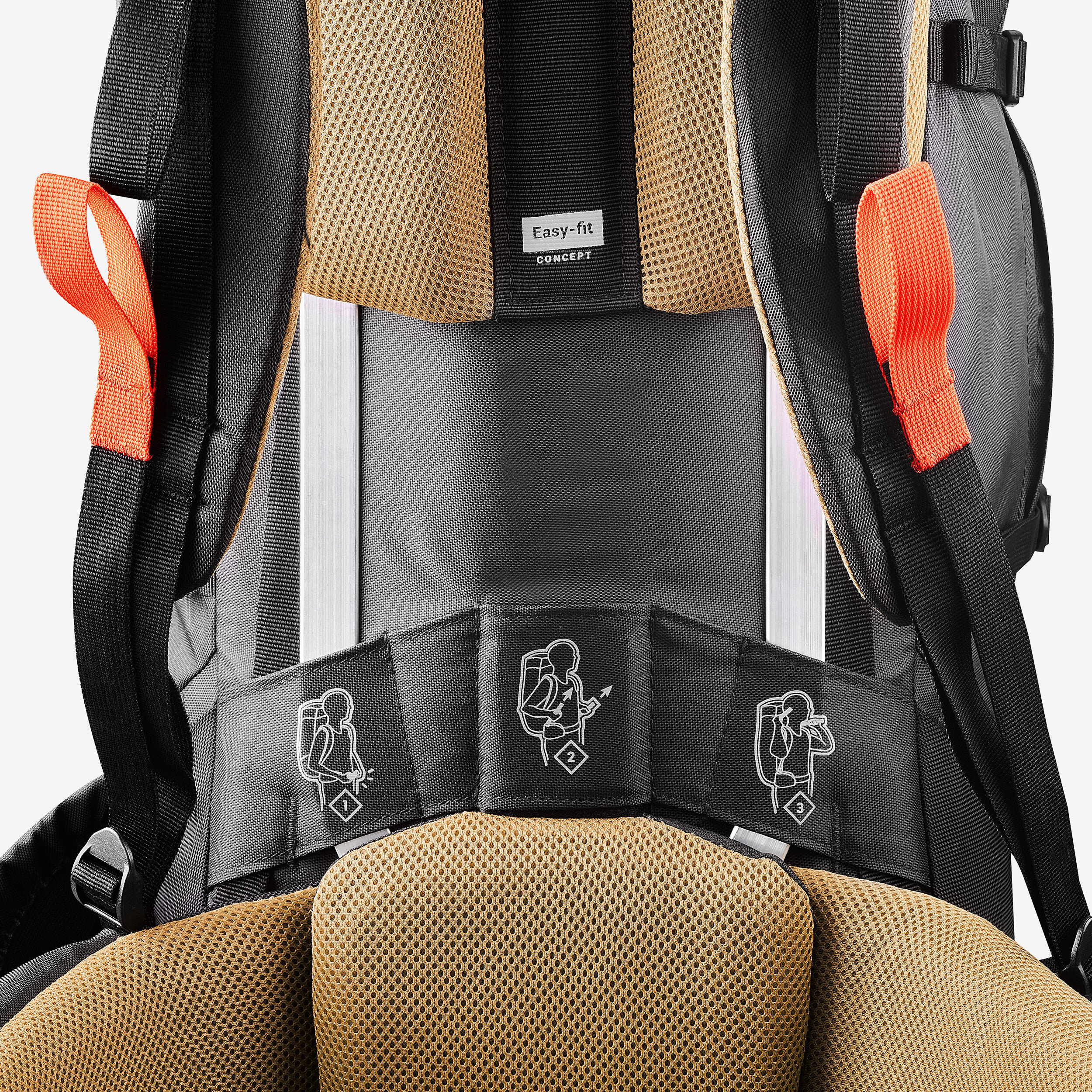 Men’s 50 L Hiking Backpack - Easyfit MT 100 - FORCLAZ