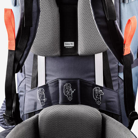 Рюкзак жіночий MT100 для трекінгу з системою EASYFIT 60 л