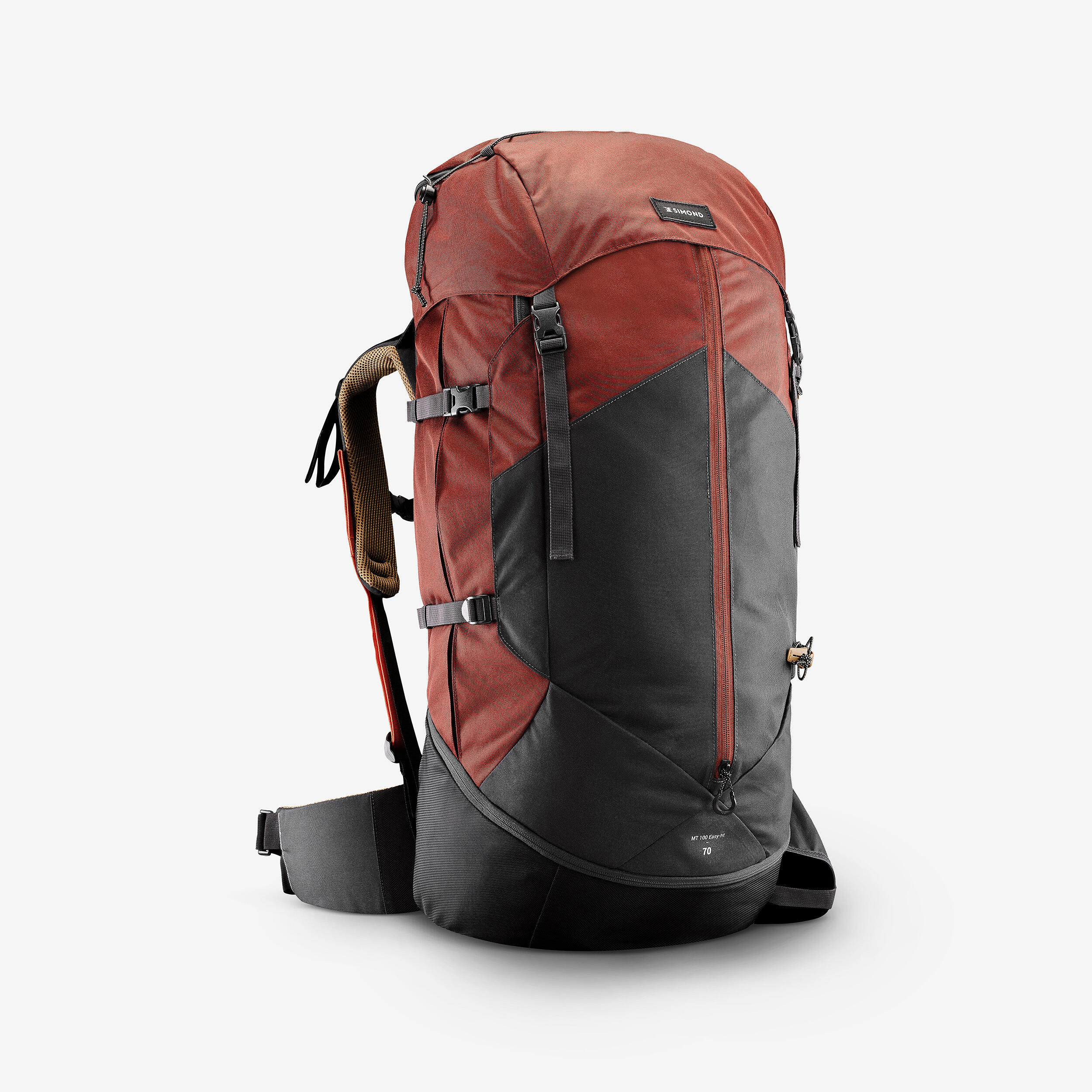 Men's 70 L Hiking Backpack - MT 100 Easyfit - FORCLAZ