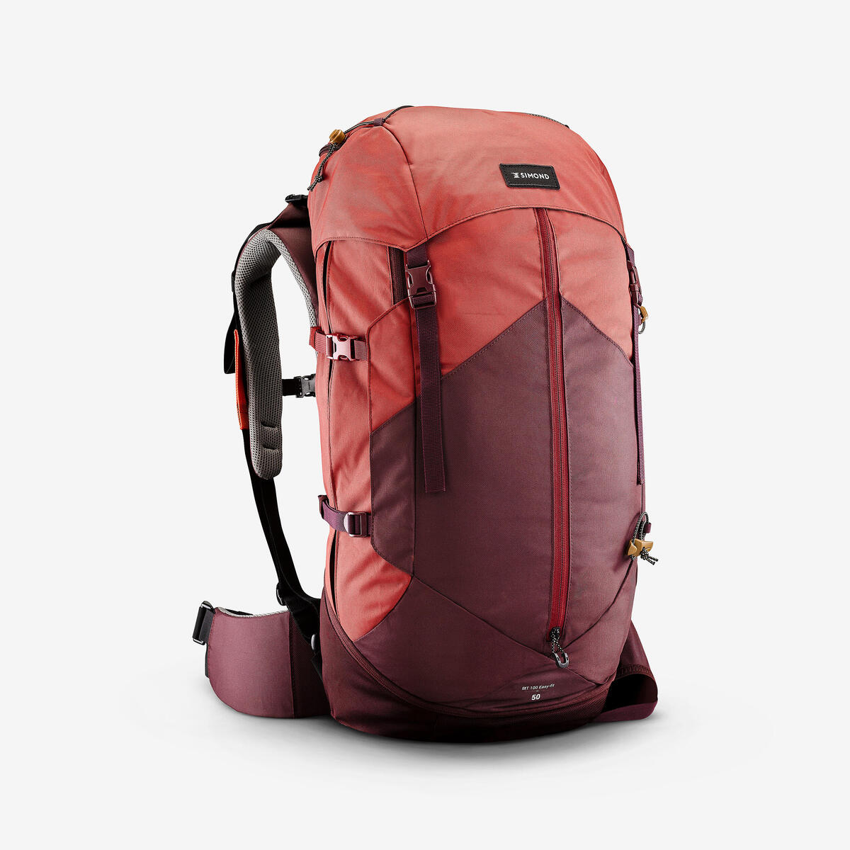 Sac à dos de trekking femme 50 l - mt 100 easyfit