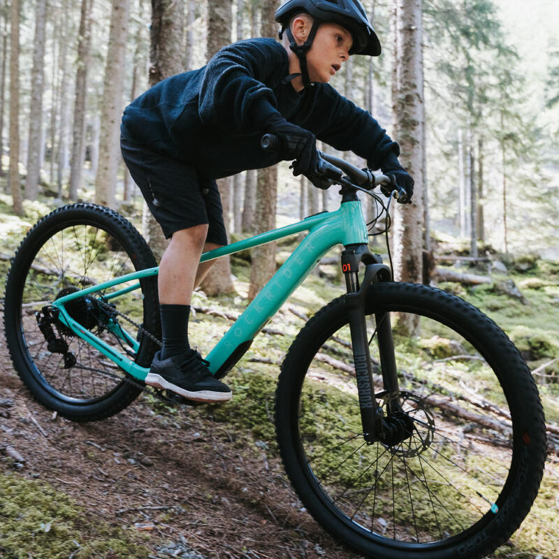 Bicicletă MTB electrică 26" 9-12 ani E EXPL 900 Verde Copii